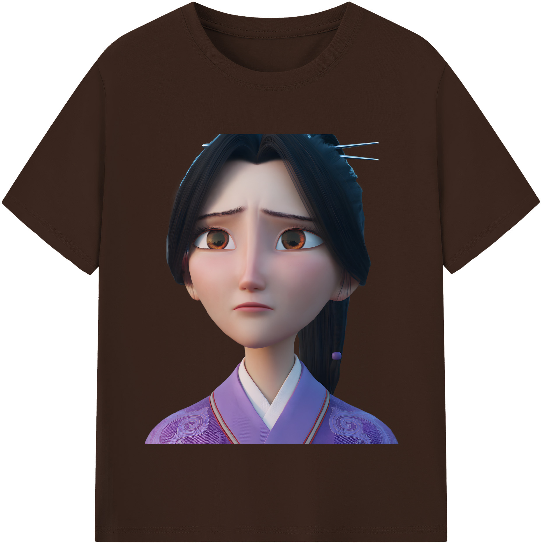 （画像用） Ne Zha 2 ナタ 魔童の大暴れ 綿100％半袖Tシャツ（フロントプリント）