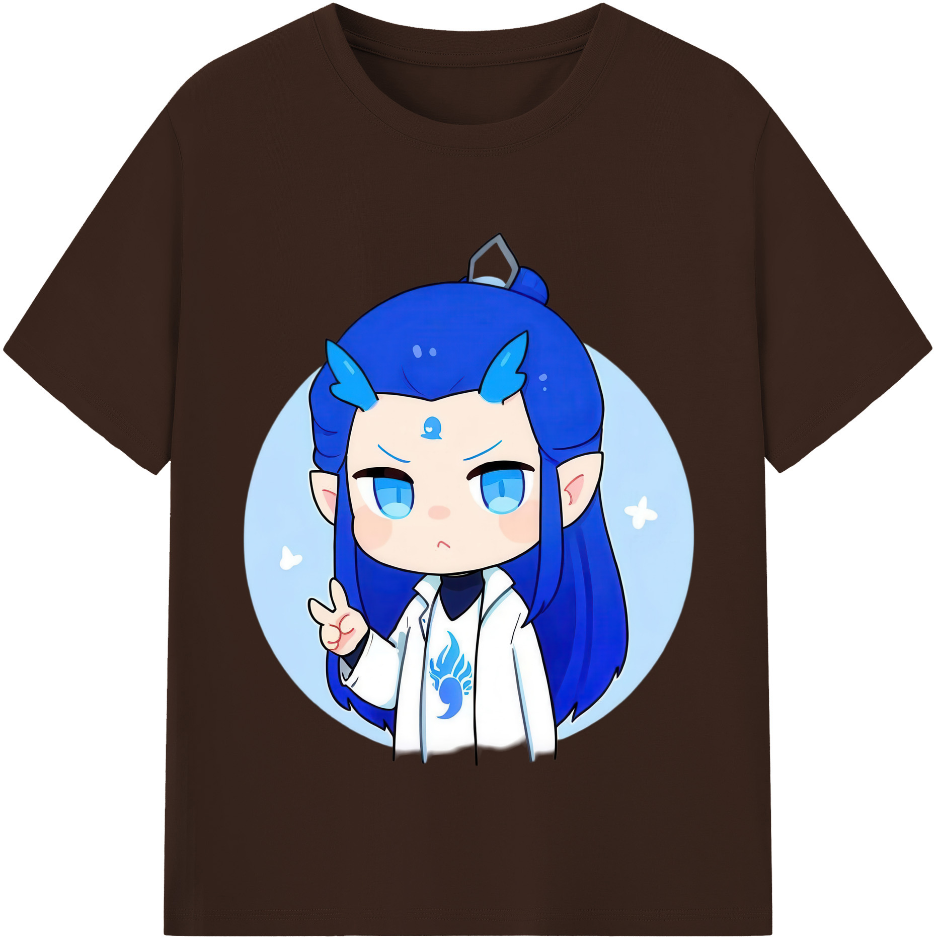 （画像用） Ne Zha 2 ナタ 魔童の大暴れ 綿100％半袖Tシャツ（フロントプリント）