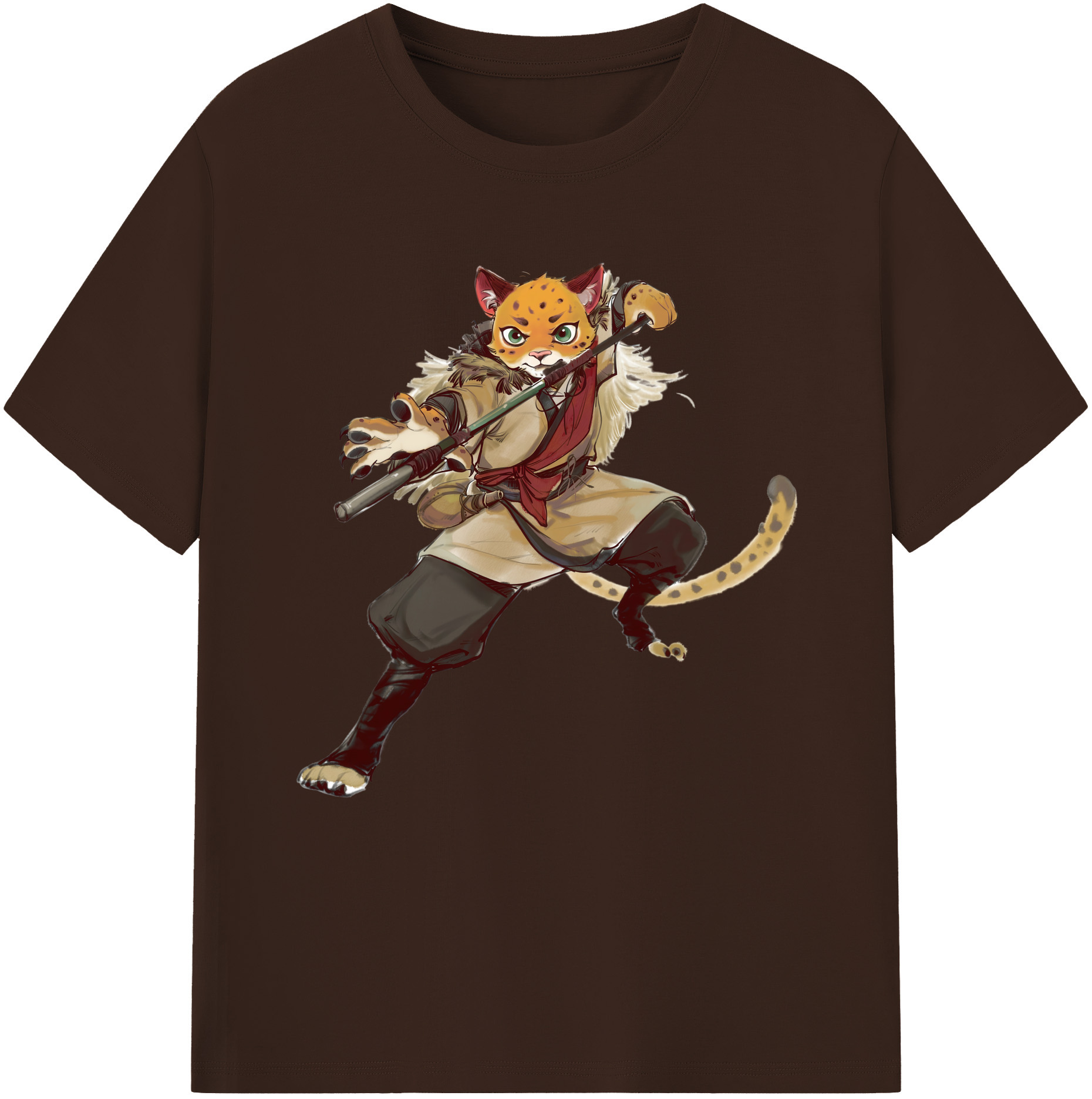 （画像用） Ne Zha 2 ナタ 魔童の大暴れ 綿100％半袖Tシャツ（フロントプリント）