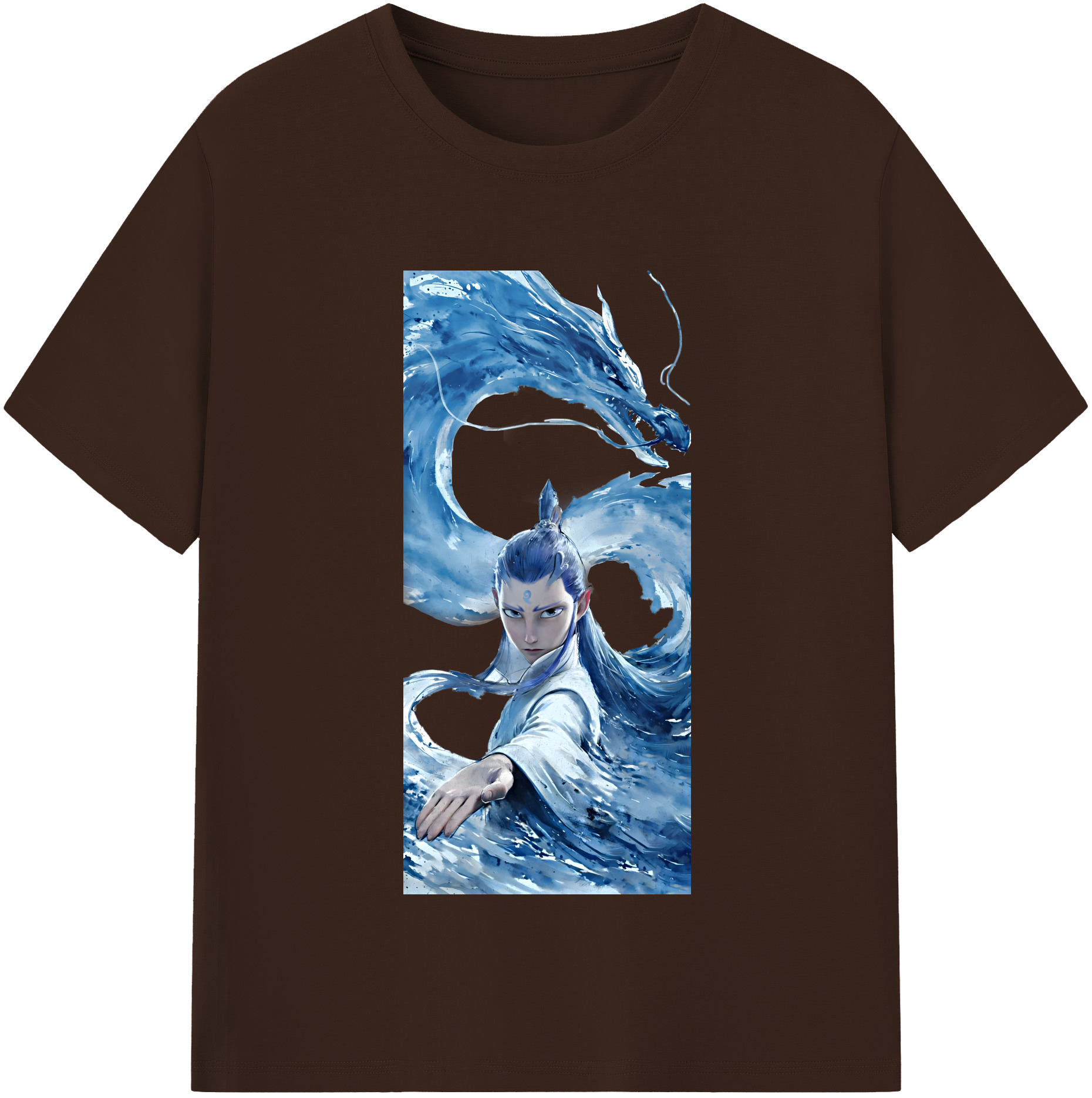 （画像用） Ne Zha 2 ナタ 魔童の大暴れ 綿100％半袖Tシャツ（フロントプリント）