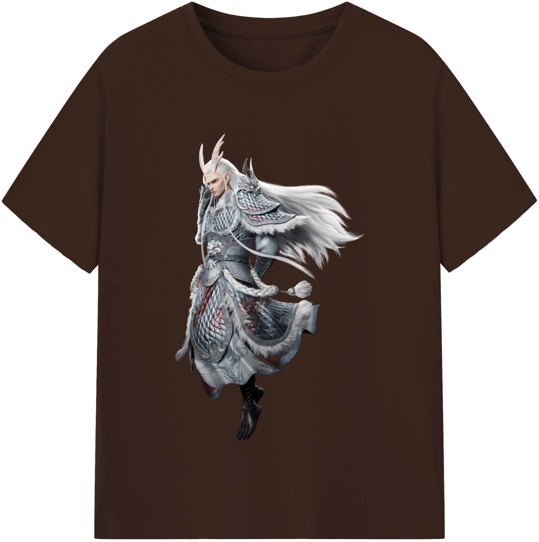 （画像用） Ne Zha 2 ナタ 魔童の大暴れ 綿100％半袖Tシャツ（フロントプリント）