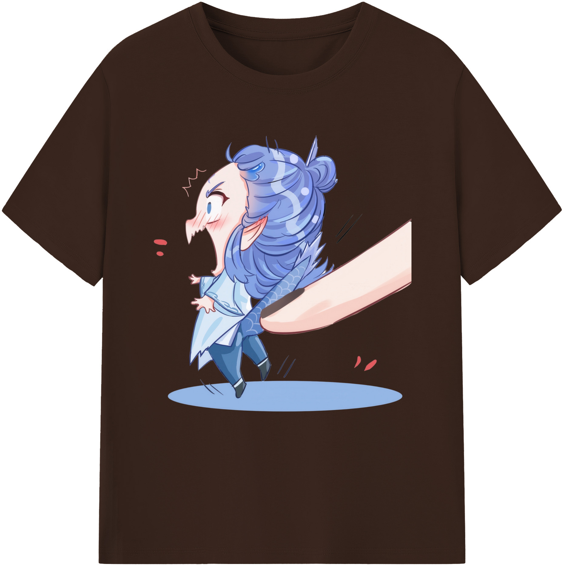 （画像用） Ne Zha 2 ナタ 魔童の大暴れ 綿100％半袖Tシャツ（フロントプリント）