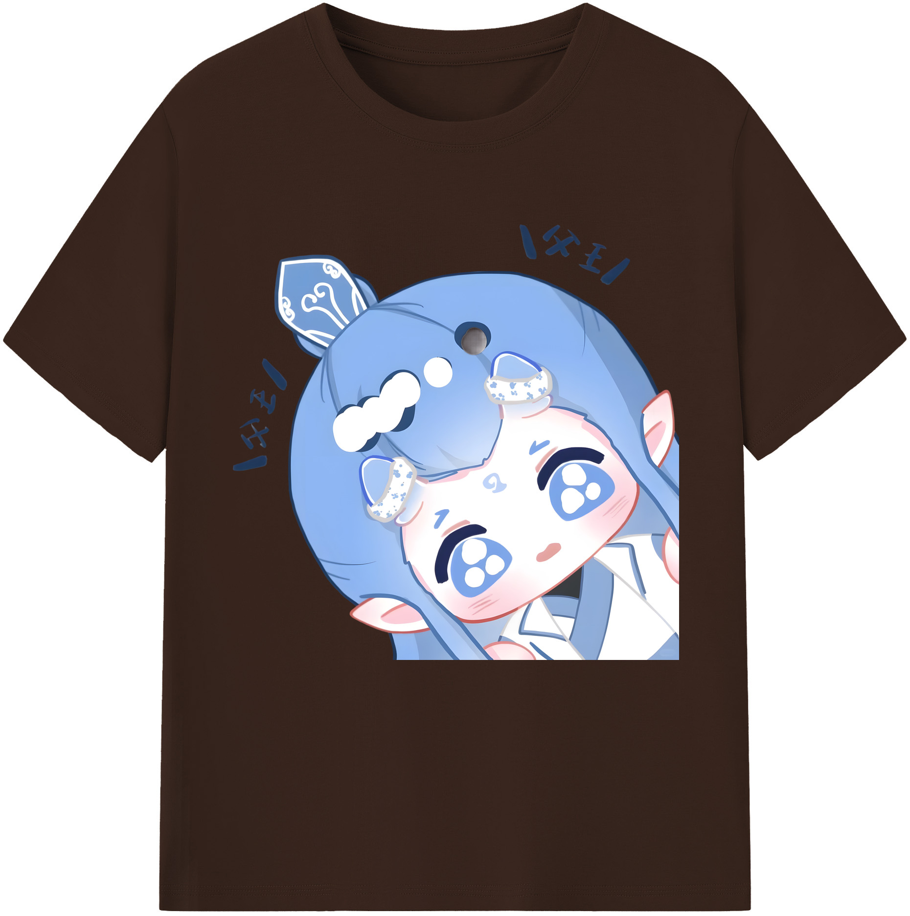 （画像用） Ne Zha 2 ナタ 魔童の大暴れ 綿100％半袖Tシャツ（フロントプリント）