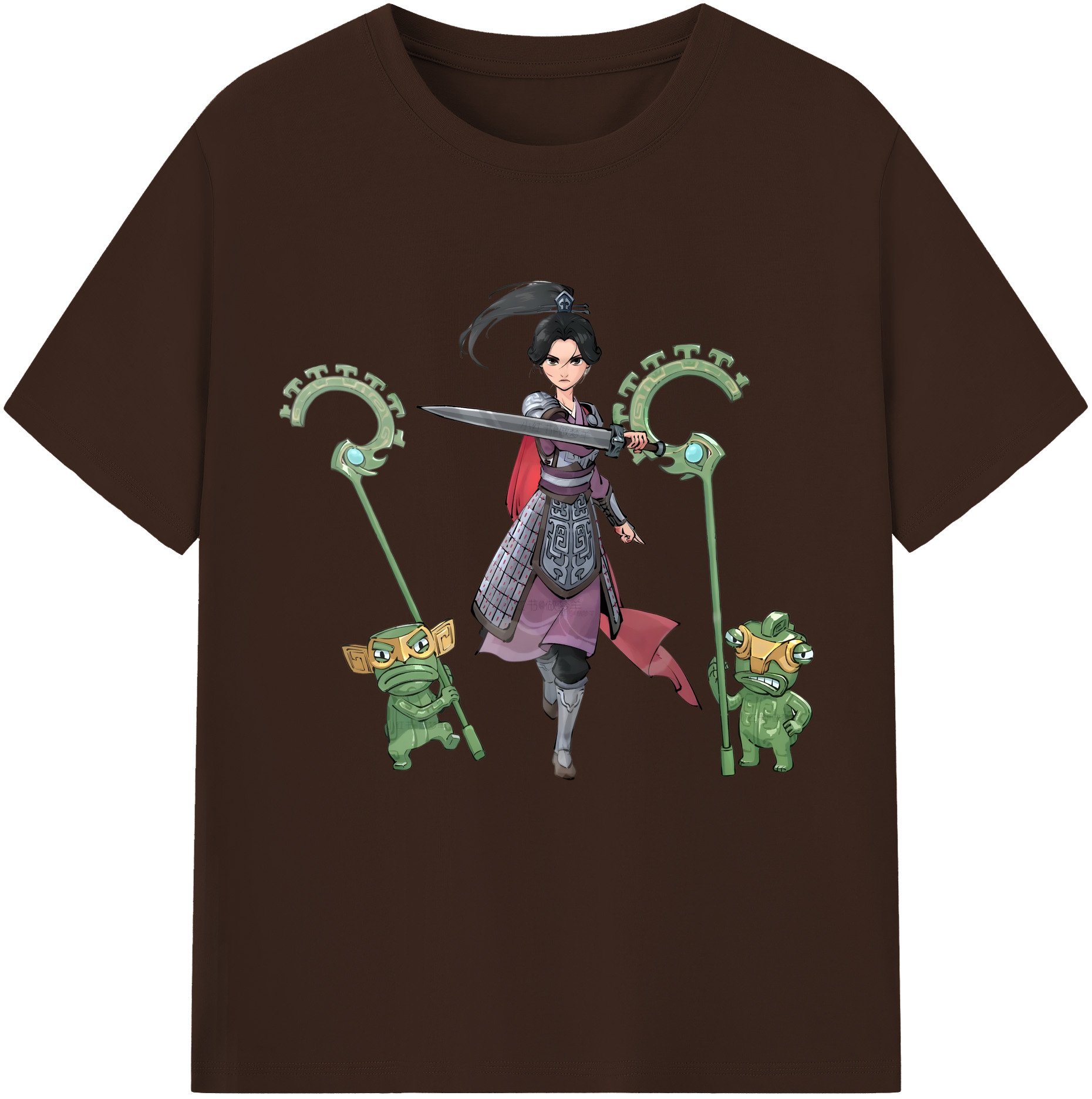 （画像用） Ne Zha 2 ナタ 魔童の大暴れ 綿100％半袖Tシャツ（フロントプリント）