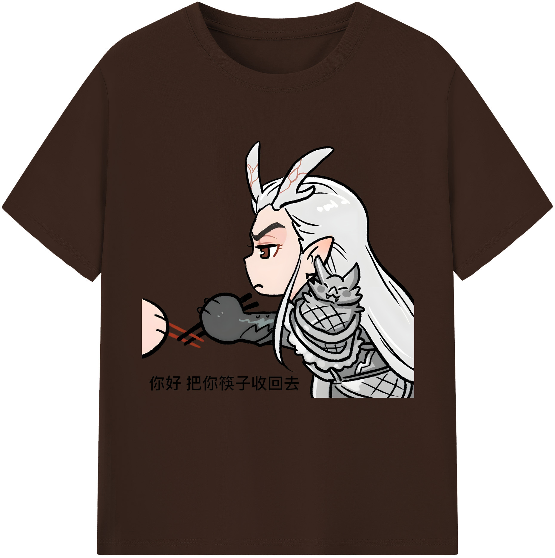 （画像用） Ne Zha 2 ナタ 魔童の大暴れ 綿100％半袖Tシャツ（フロントプリント）