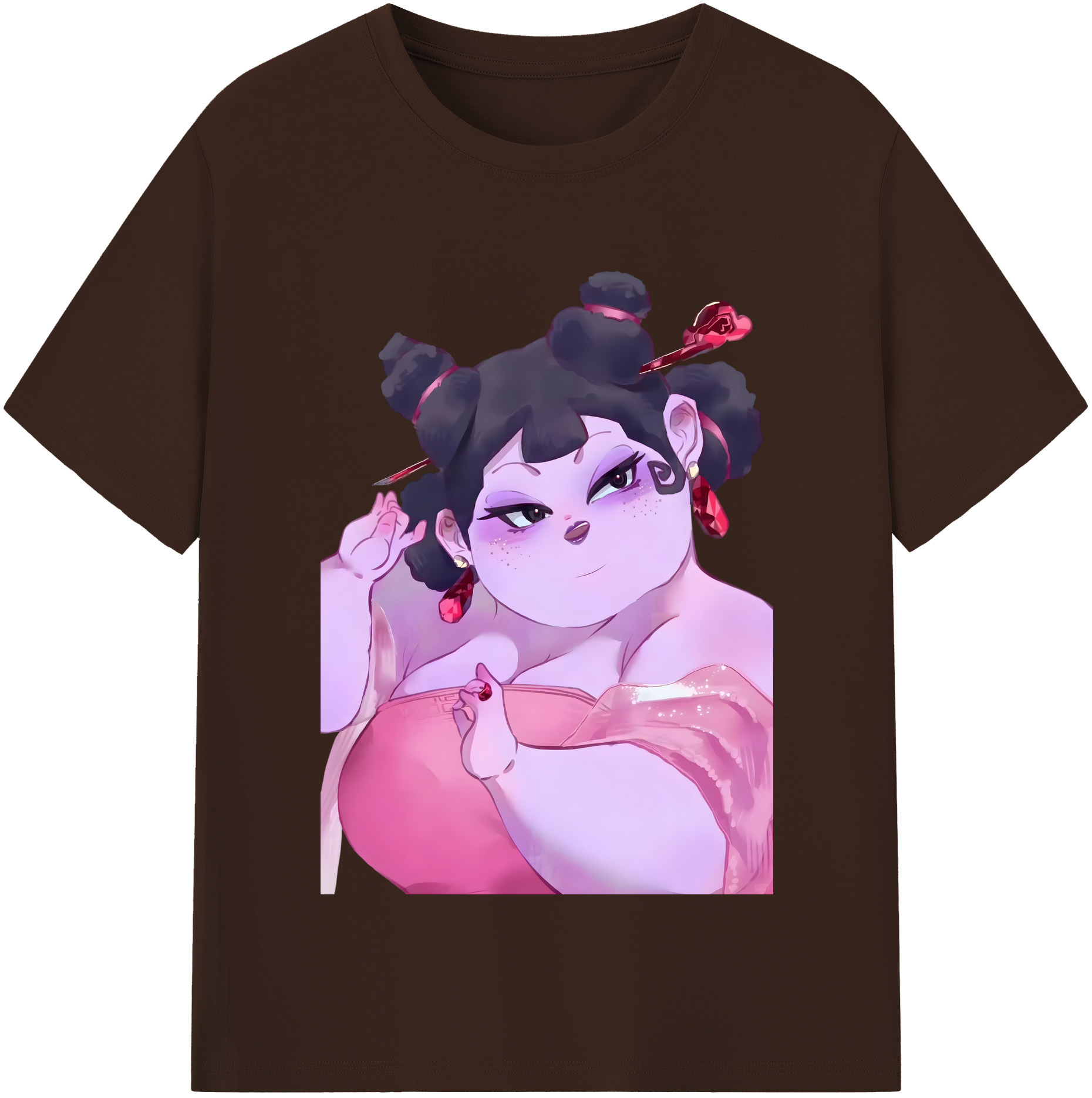 （画像用） Ne Zha 2 ナタ 魔童の大暴れ 綿100％半袖Tシャツ（フロントプリント）