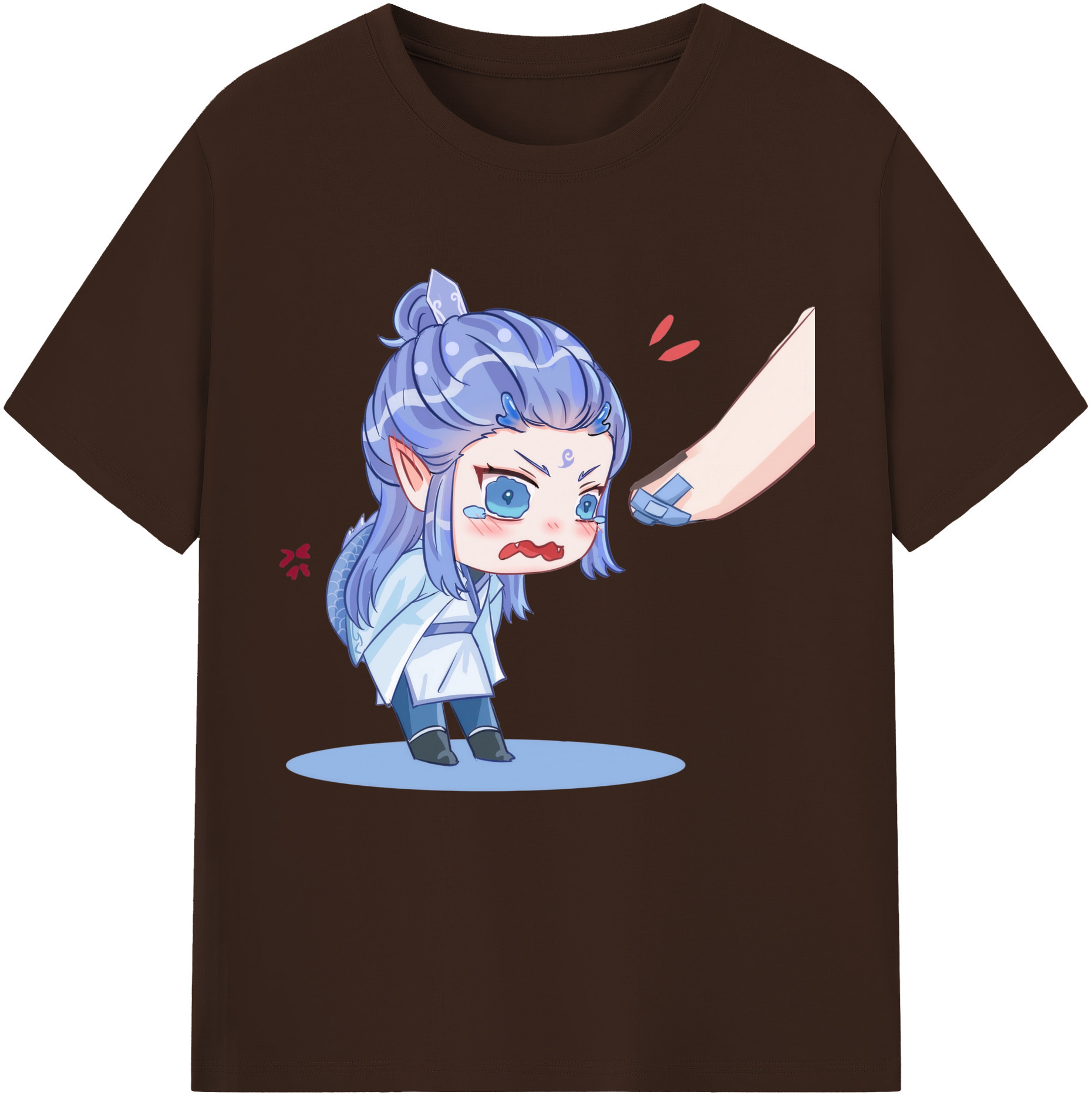 （画像用） Ne Zha 2 ナタ 魔童の大暴れ 綿100％半袖Tシャツ（フロントプリント）
