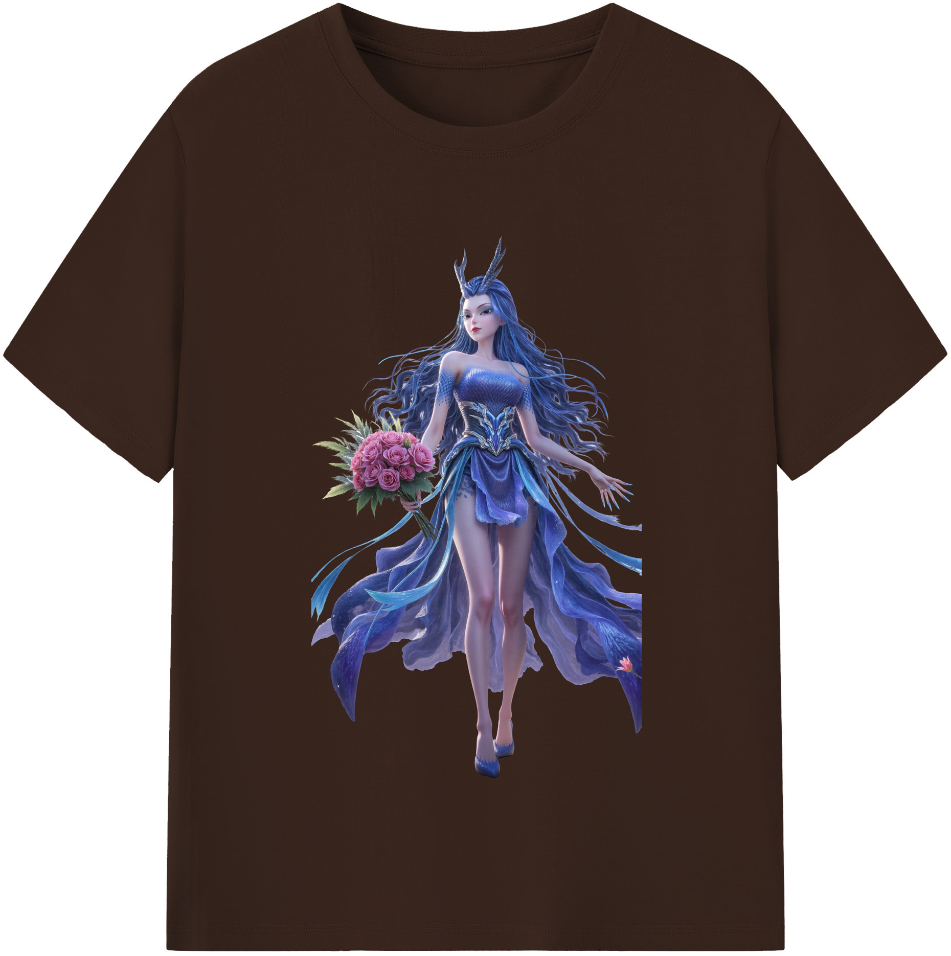 （画像用） Ne Zha 2 ナタ 魔童の大暴れ 綿100％半袖Tシャツ（フロントプリント）