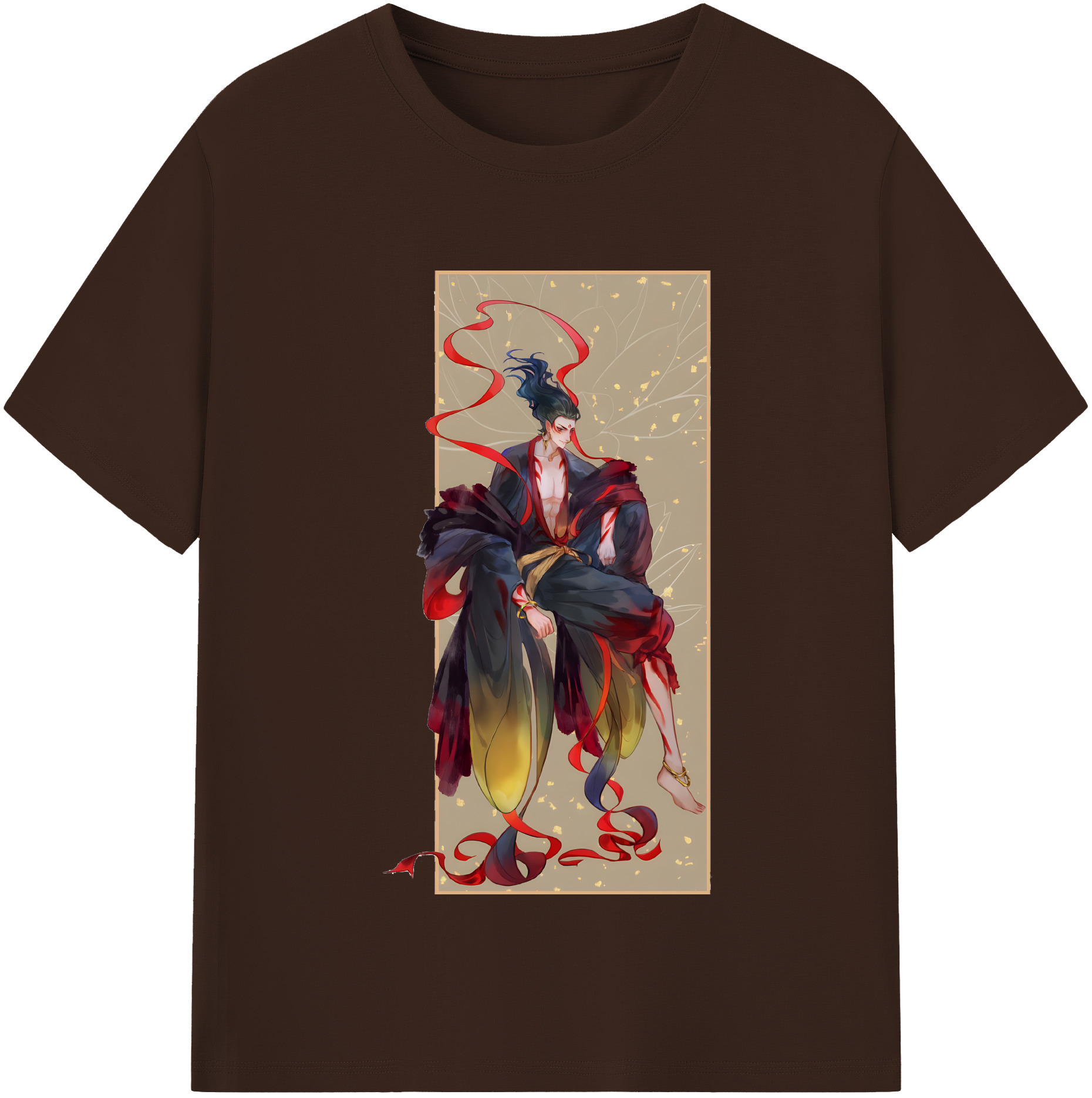 （画像用） Ne Zha 2 ナタ 魔童の大暴れ 綿100％半袖Tシャツ（フロントプリント）