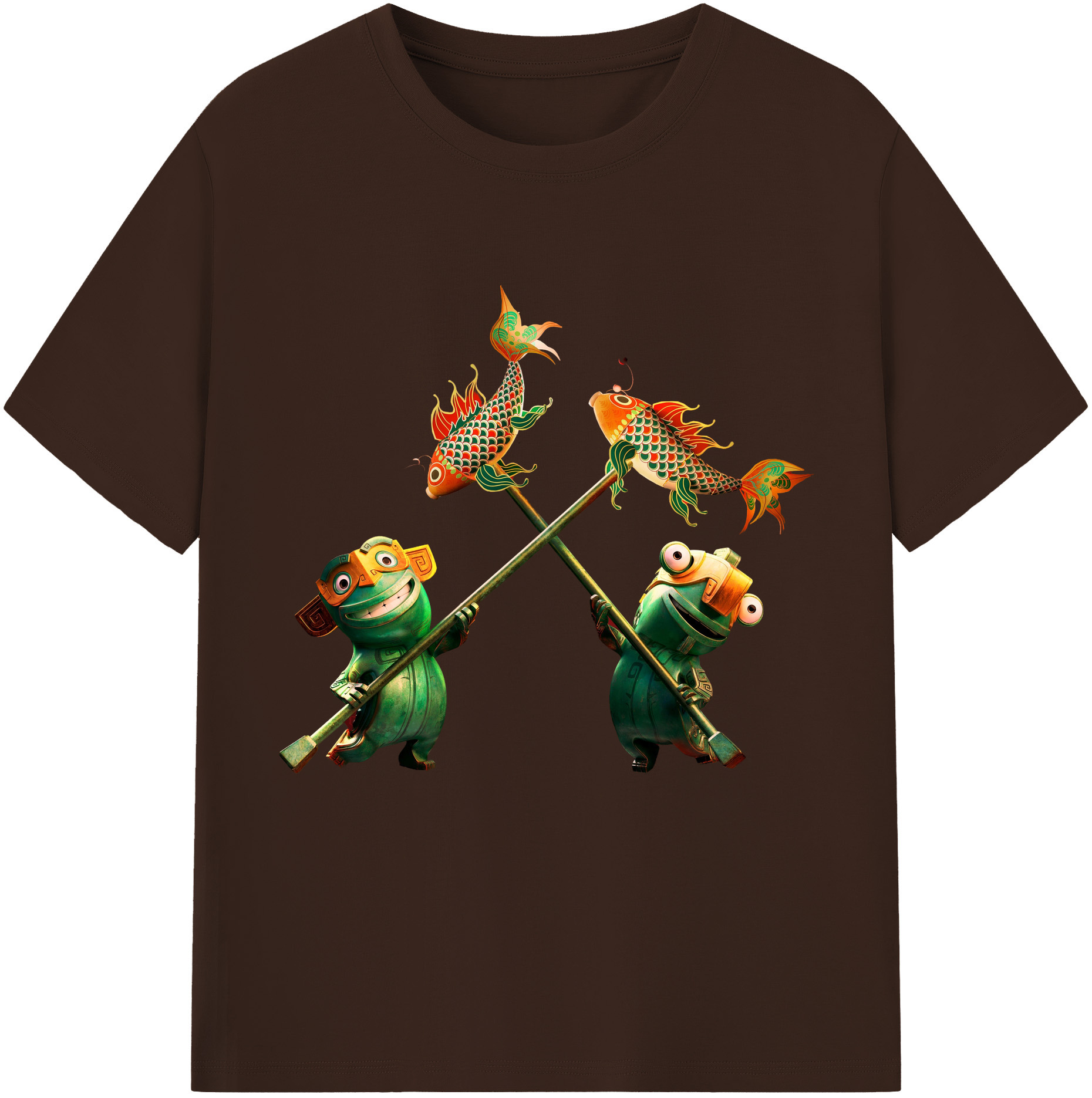 （画像用） Ne Zha 2 ナタ 魔童の大暴れ 綿100％半袖Tシャツ（フロントプリント）