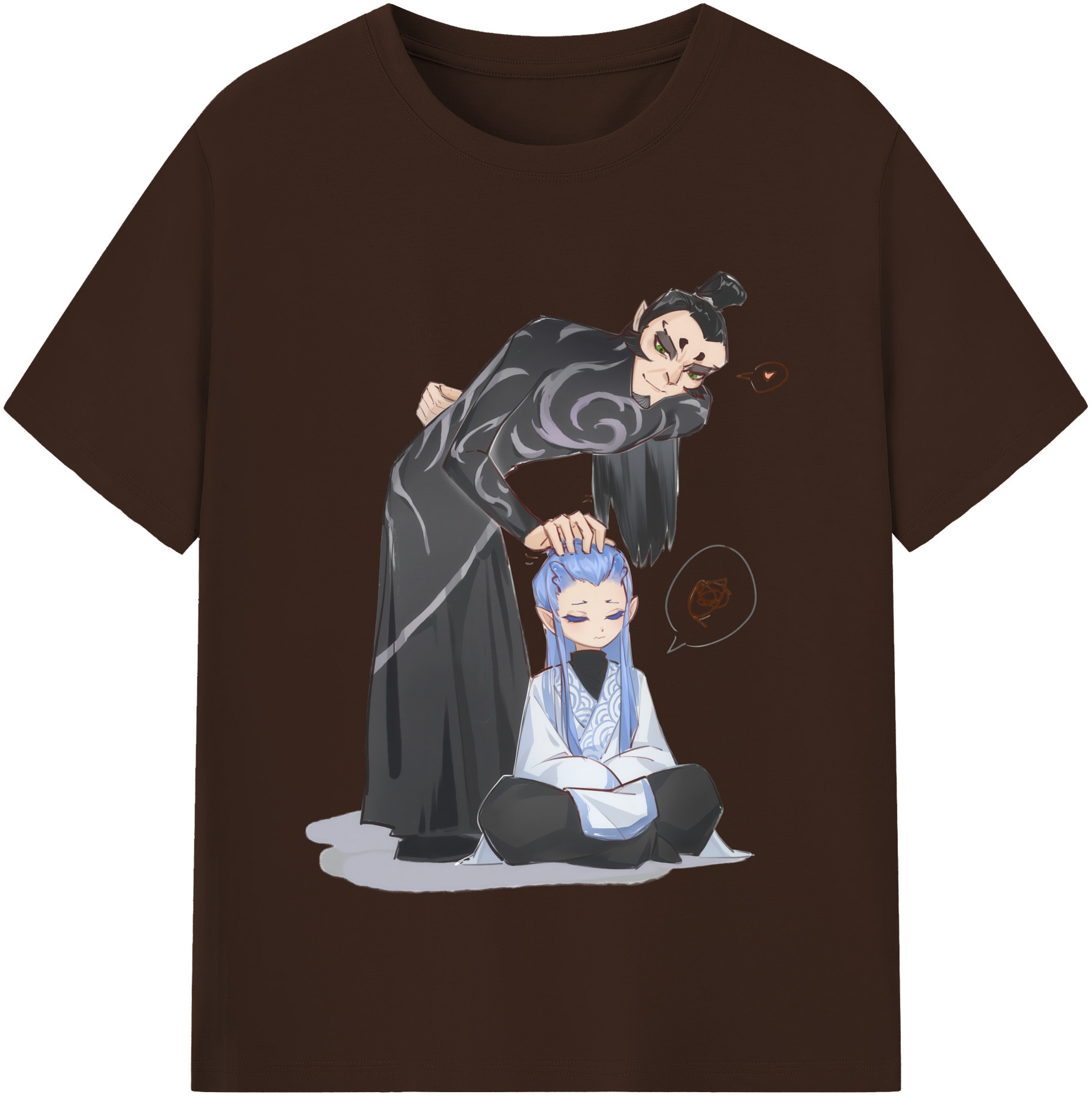 （画像用） Ne Zha 2 ナタ 魔童の大暴れ 綿100％半袖Tシャツ（フロントプリント）