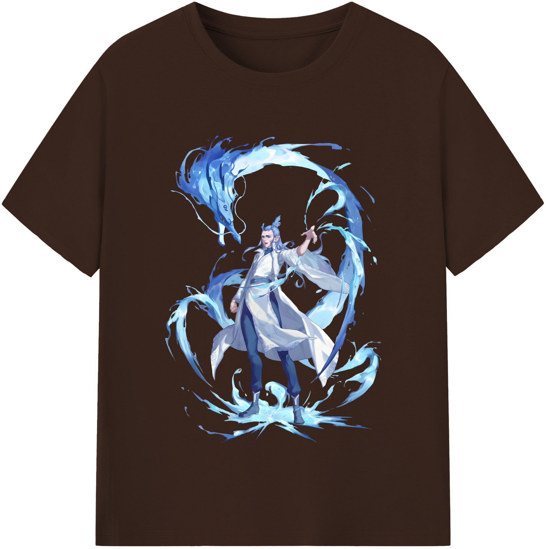（画像用） Ne Zha 2 ナタ 魔童の大暴れ 綿100％半袖Tシャツ（フロントプリント）