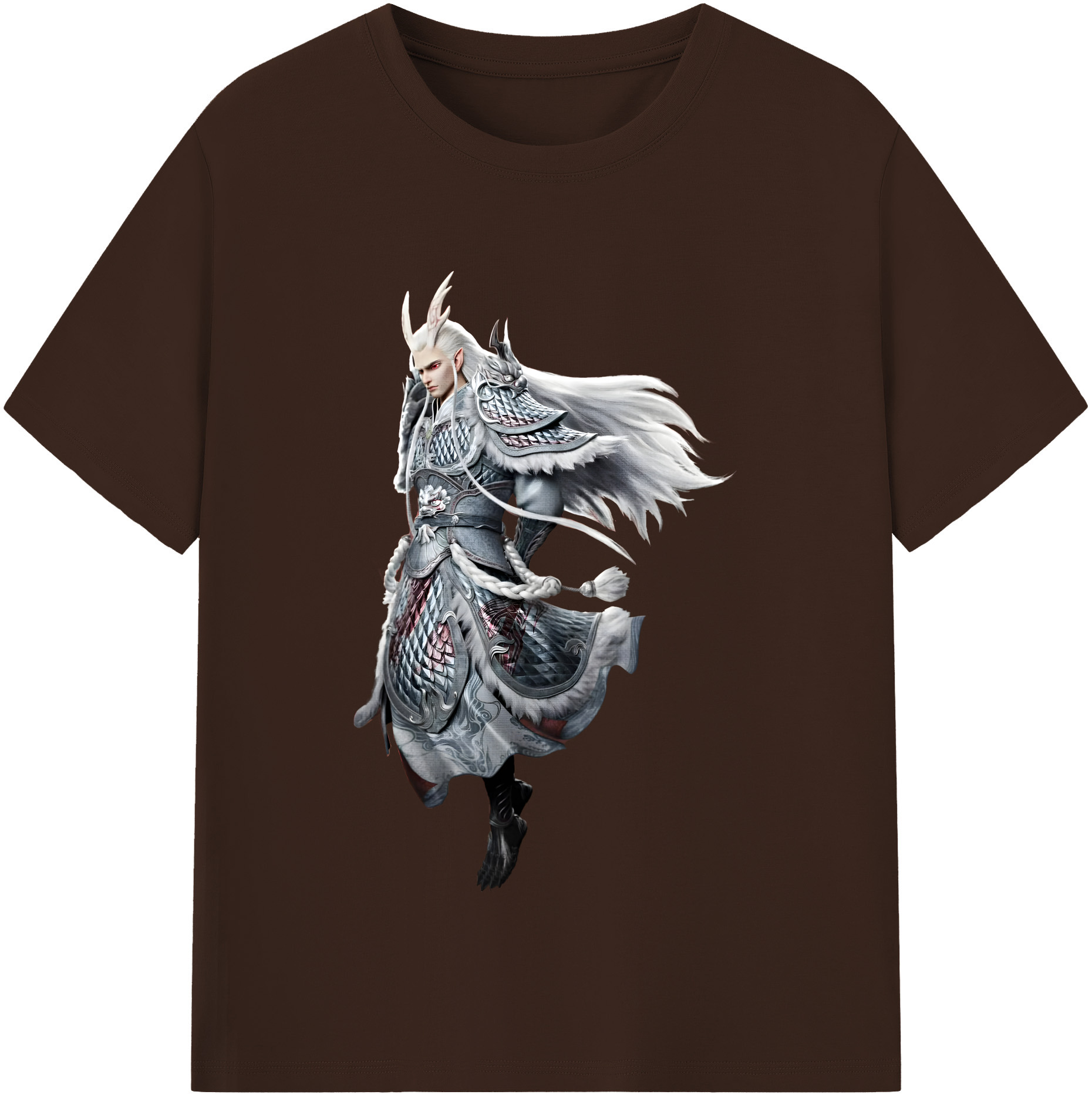 （画像用） Ne Zha 2 ナタ 魔童の大暴れ 綿100％半袖Tシャツ（フロントプリント）