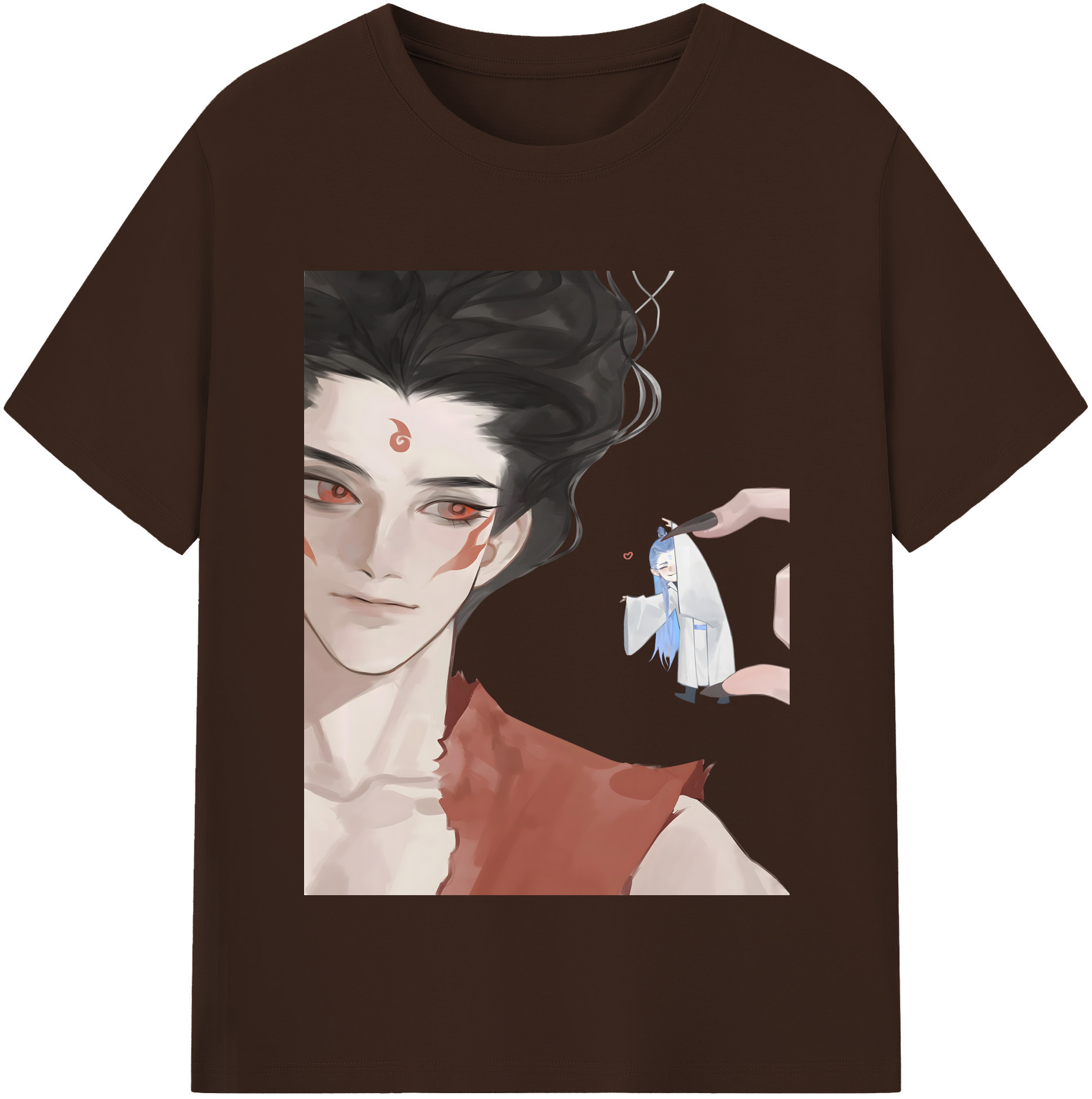 （画像用） Ne Zha 2 ナタ 魔童の大暴れ 綿100％半袖Tシャツ（フロントプリント）