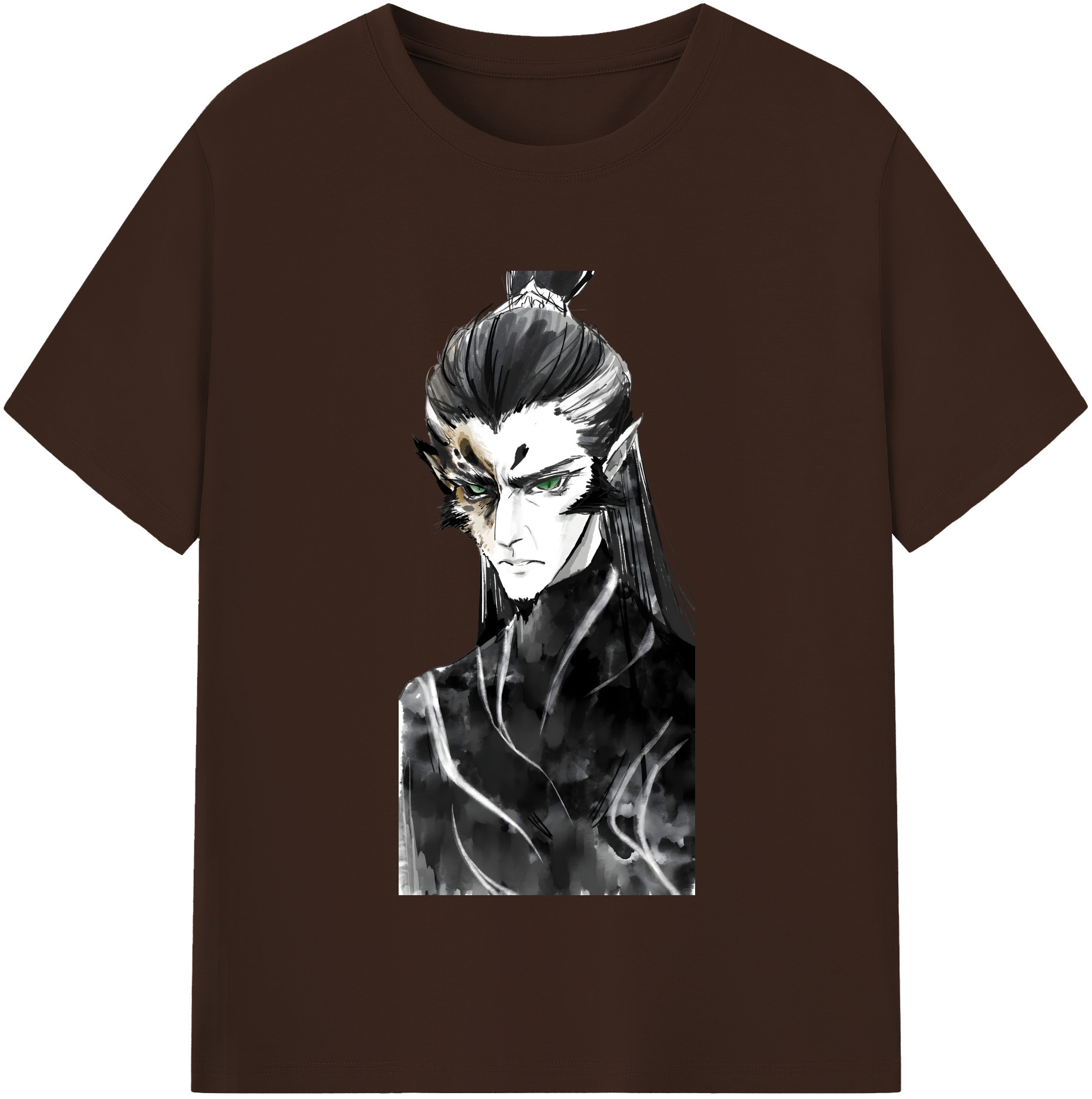 （画像用） Ne Zha 2 ナタ 魔童の大暴れ 綿100％半袖Tシャツ（フロントプリント）
