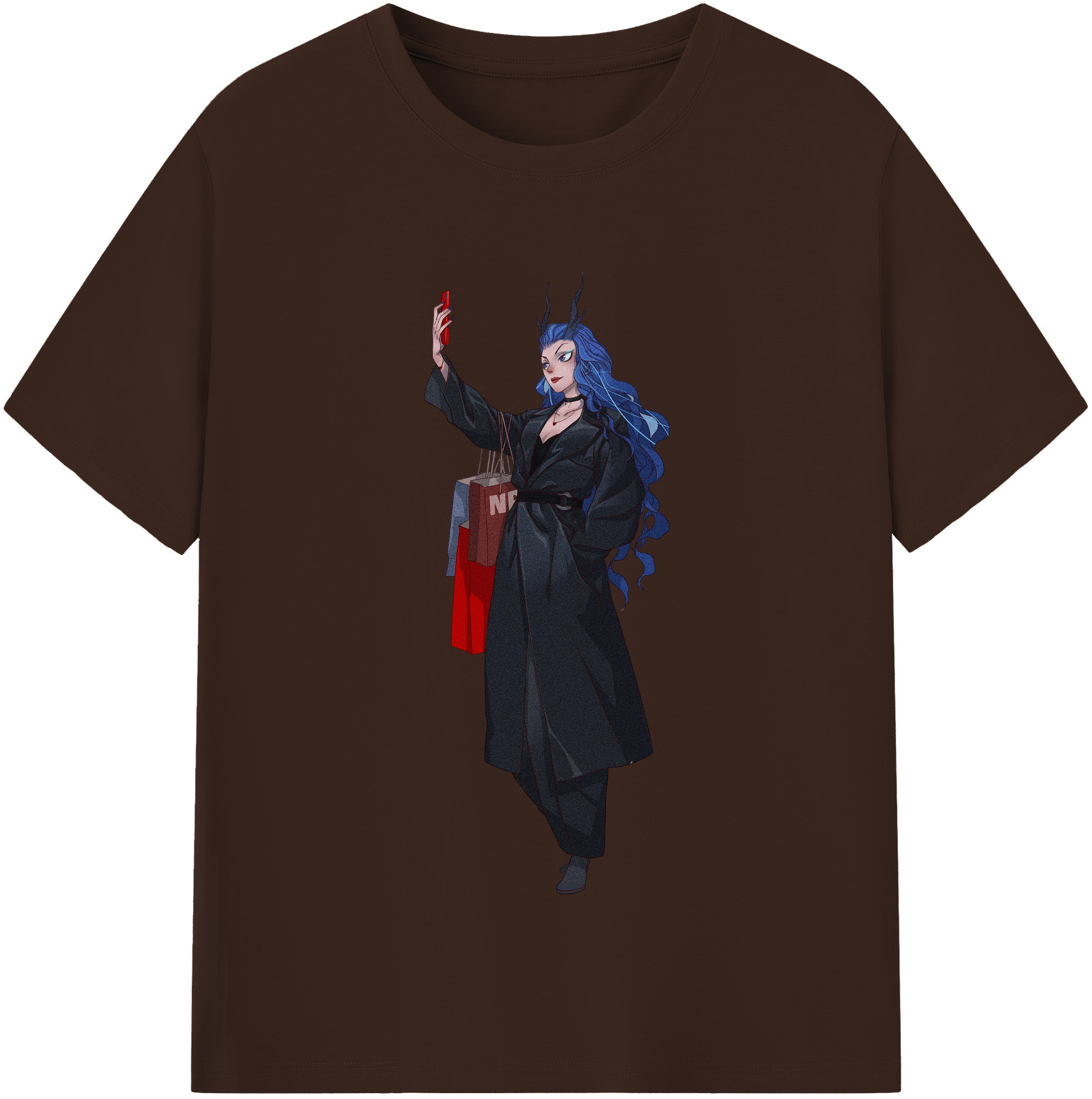 （画像用） Ne Zha 2 ナタ 魔童の大暴れ 綿100％半袖Tシャツ（フロントプリント）