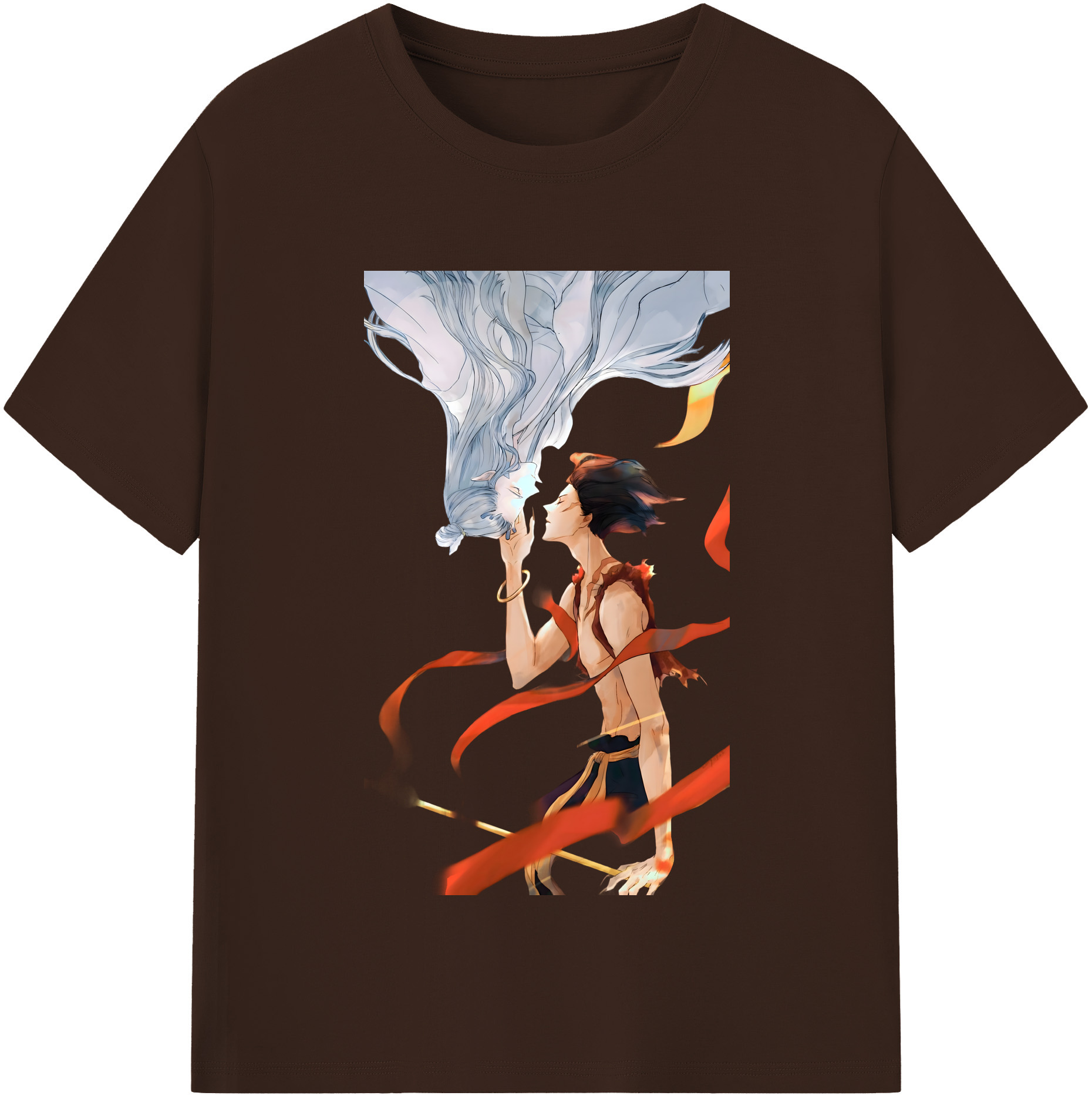（画像用） Ne Zha 2 ナタ 魔童の大暴れ 綿100％半袖Tシャツ（フロントプリント）