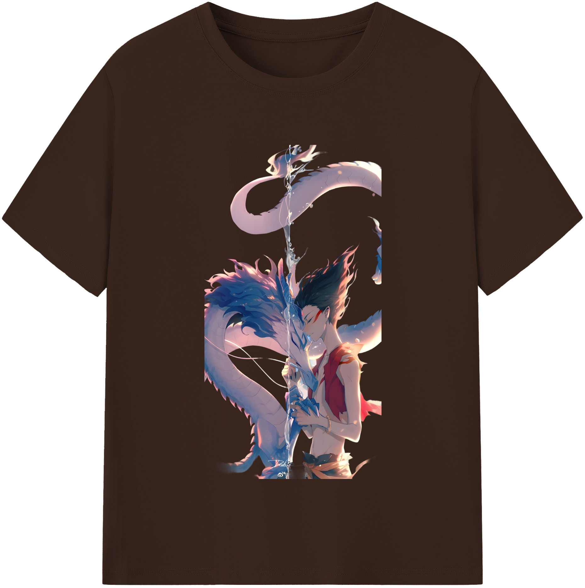 （画像用） Ne Zha 2 ナタ 魔童の大暴れ 綿100％半袖Tシャツ（フロントプリント）