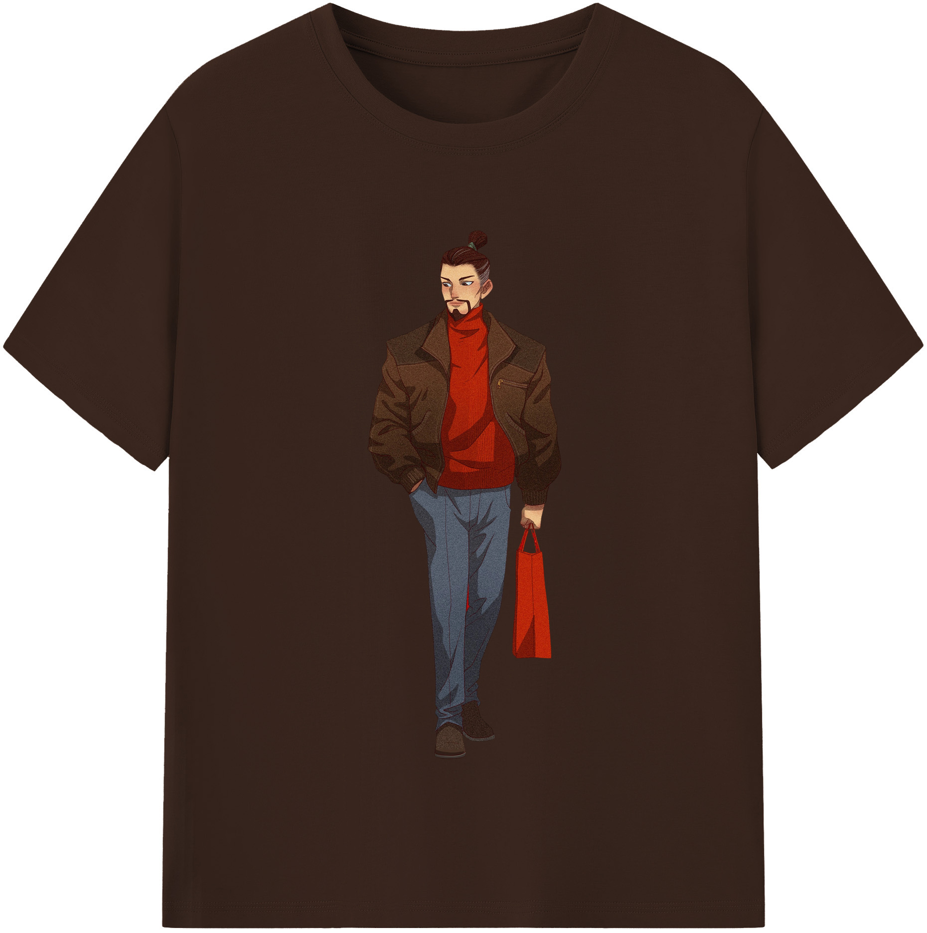 （画像用） Ne Zha 2 ナタ 魔童の大暴れ 綿100％半袖Tシャツ（フロントプリント）