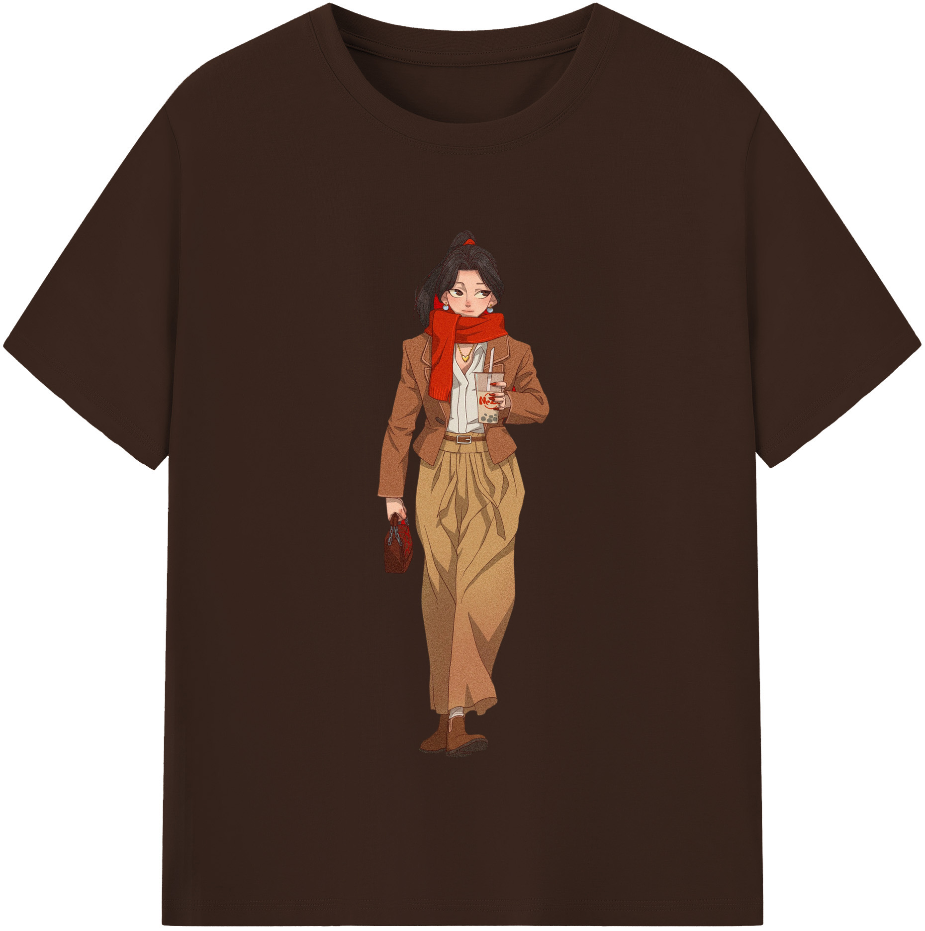 （画像用） Ne Zha 2 ナタ 魔童の大暴れ 綿100％半袖Tシャツ（フロントプリント）