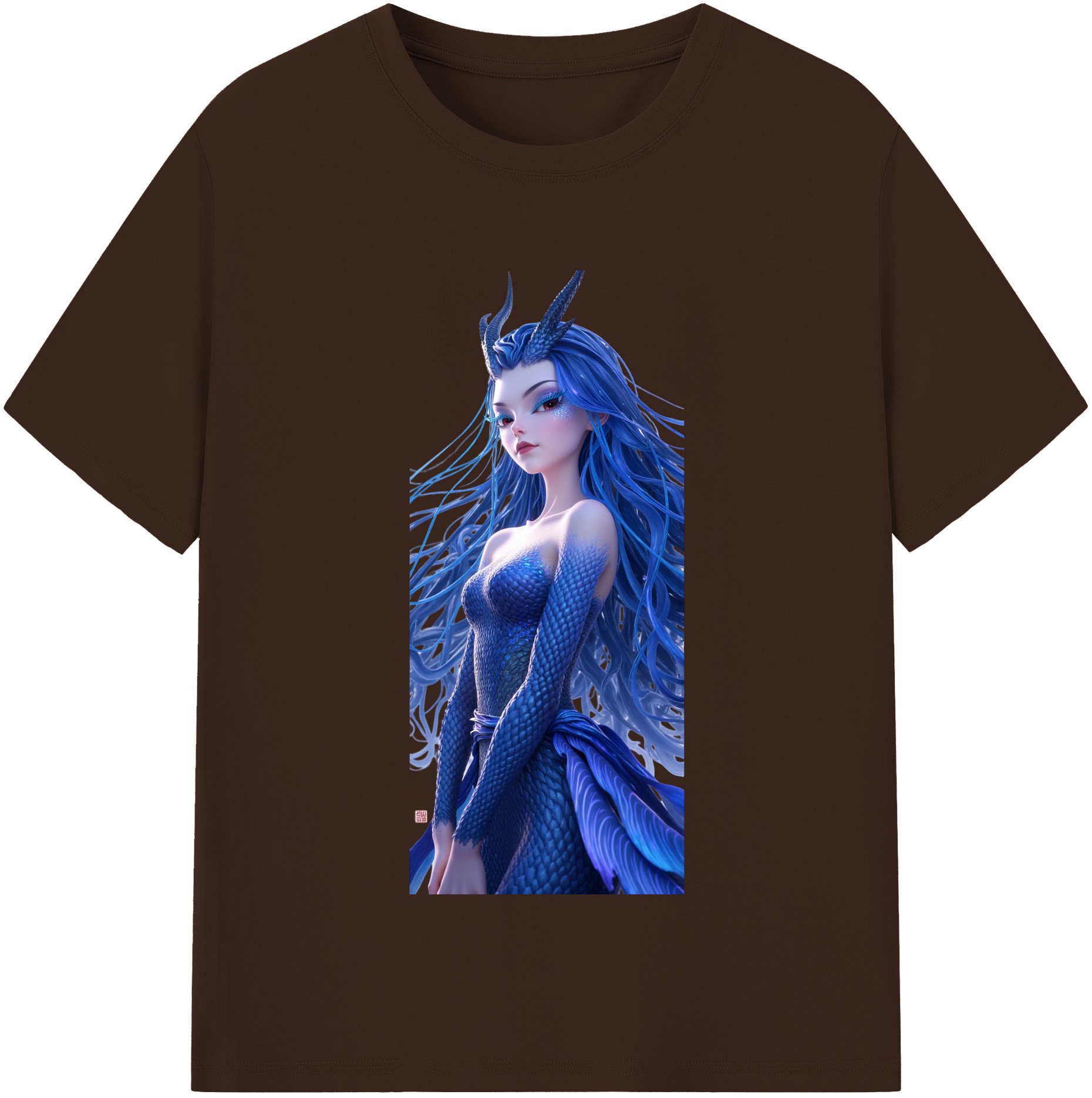（画像用） Ne Zha 2 ナタ 魔童の大暴れ 綿100％半袖Tシャツ（フロントプリント）