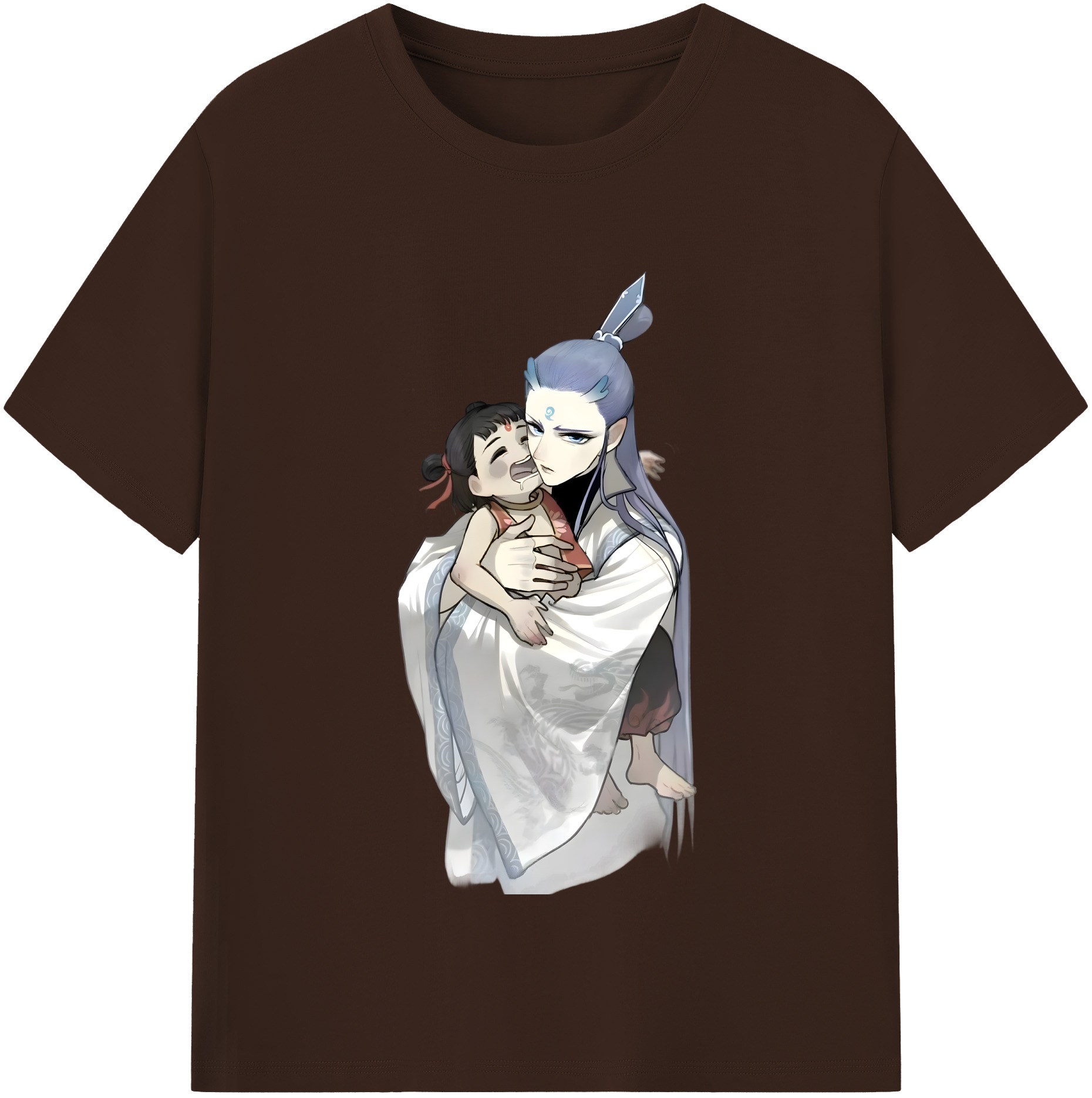 （画像用） Ne Zha 2 ナタ 魔童の大暴れ 綿100％半袖Tシャツ（フロントプリント）