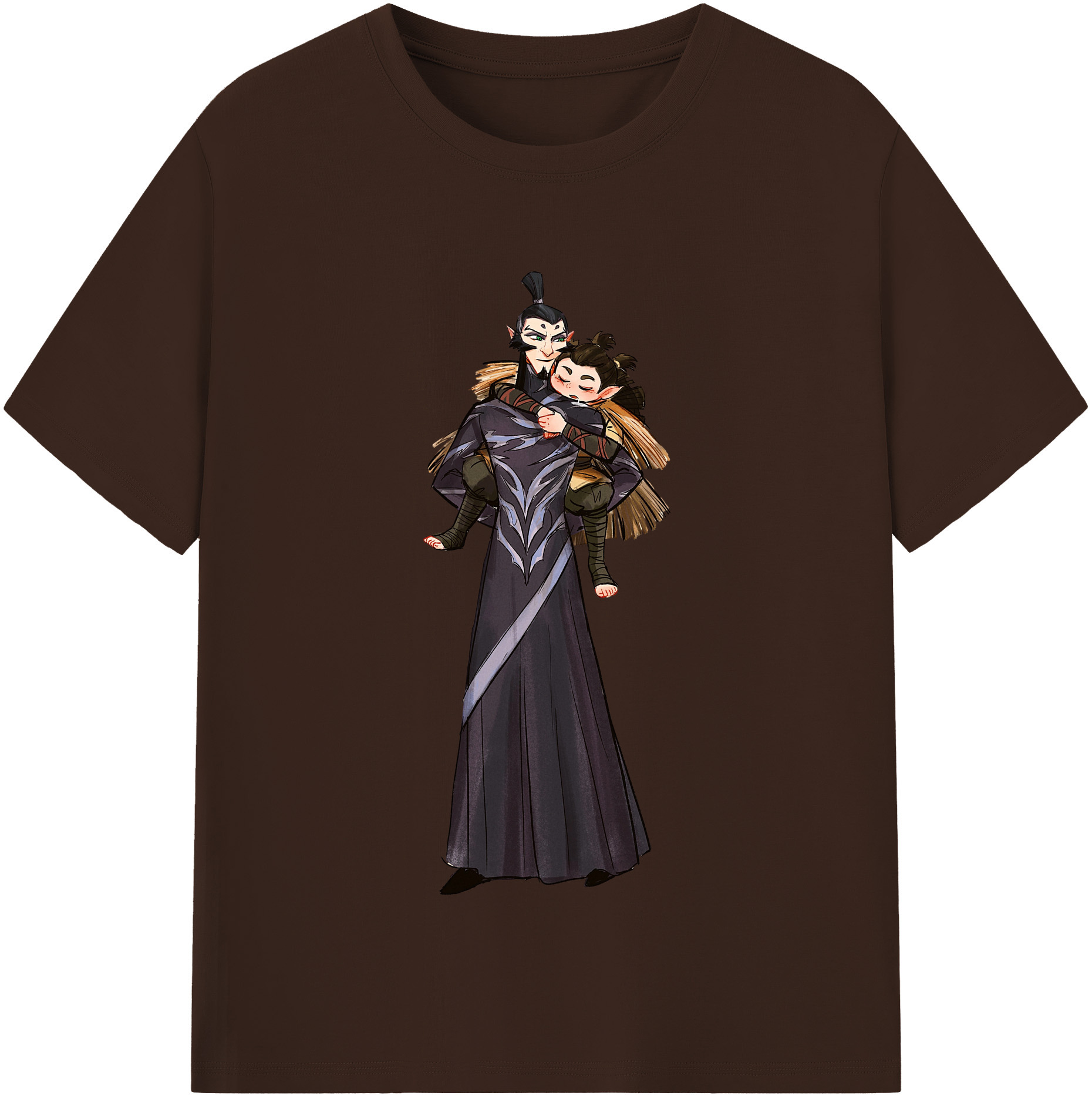 （画像用） Ne Zha 2 ナタ 魔童の大暴れ 綿100％半袖Tシャツ（フロントプリント）
