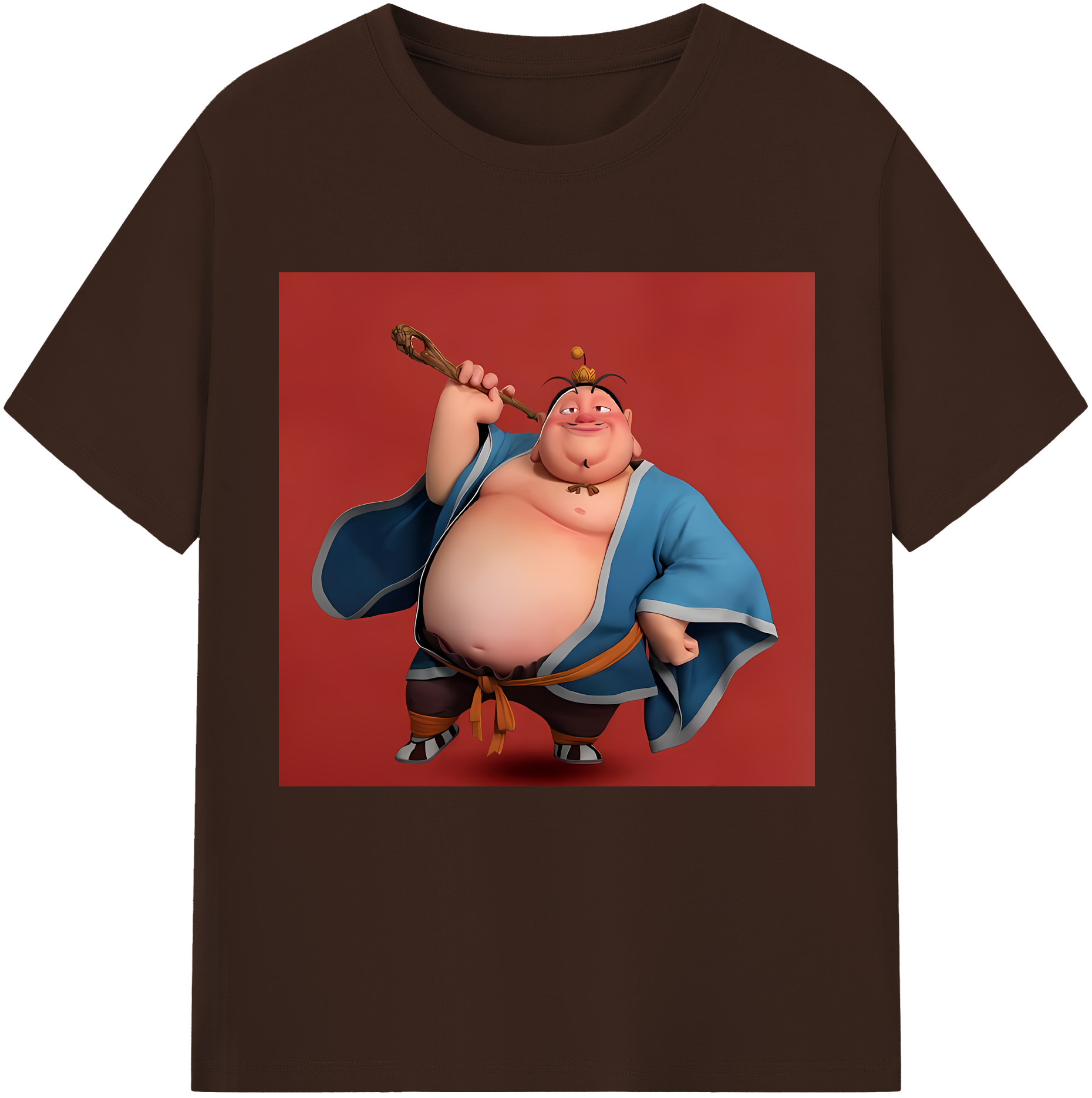 （画像用） Ne Zha 2 ナタ 魔童の大暴れ 綿100％半袖Tシャツ（フロントプリント）