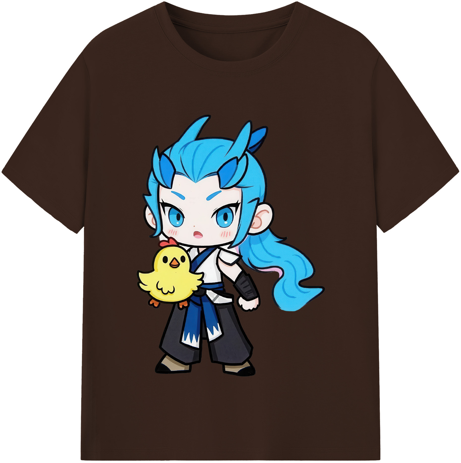 （画像用） Ne Zha 2 ナタ 魔童の大暴れ 綿100％半袖Tシャツ（フロントプリント）