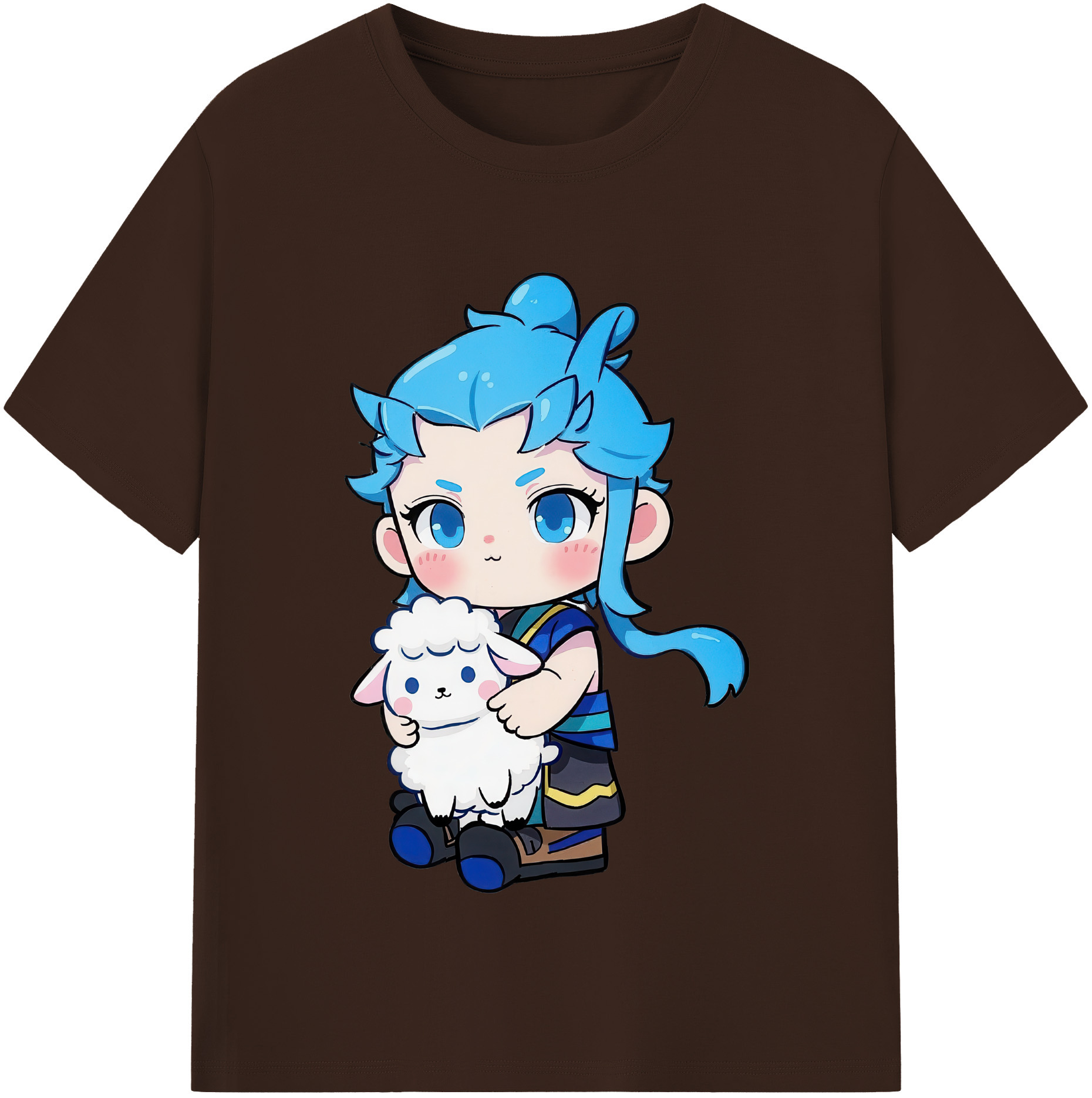 （画像用） Ne Zha 2 ナタ 魔童の大暴れ 綿100％半袖Tシャツ（フロントプリント）