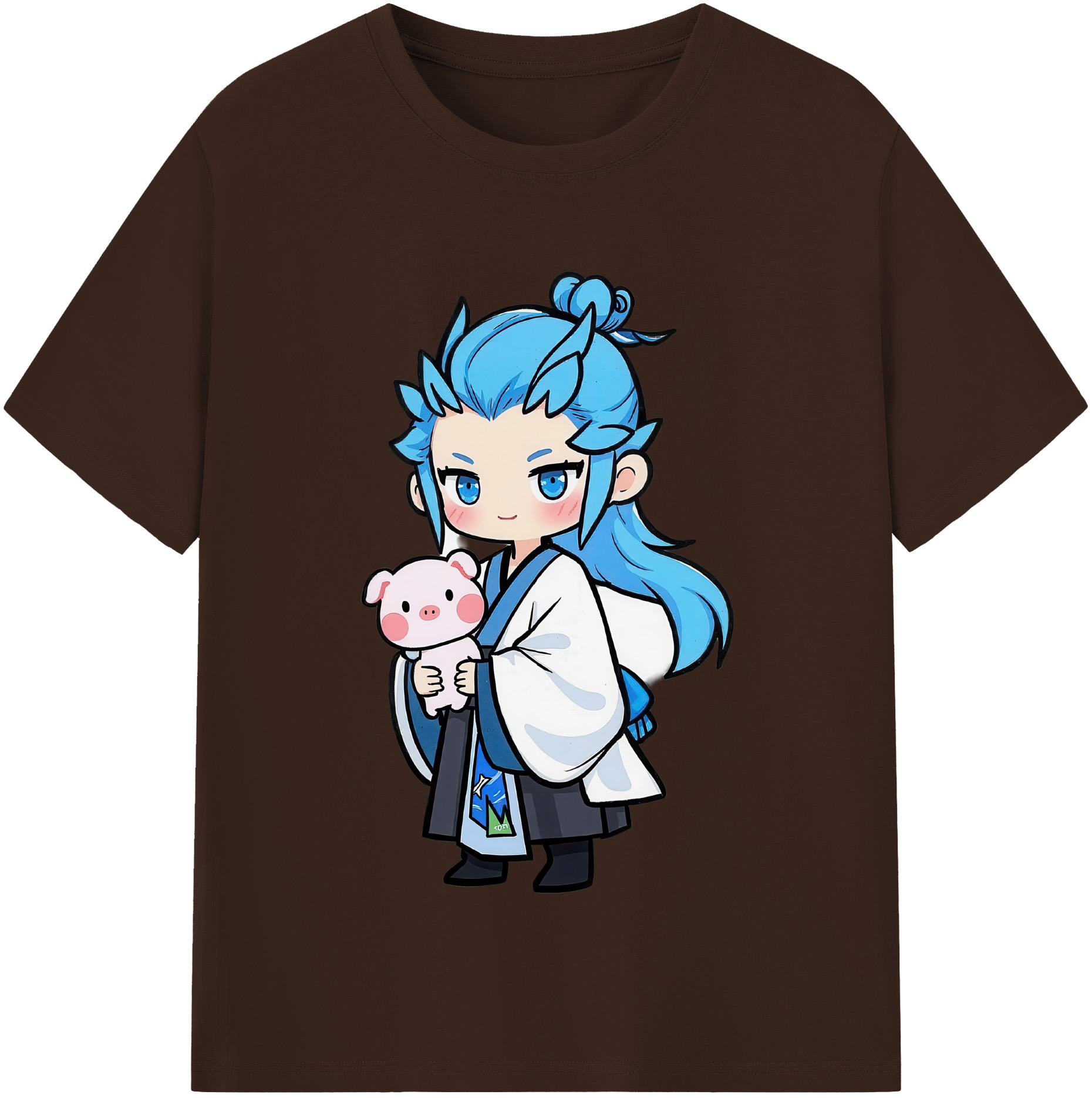 （画像用） Ne Zha 2 ナタ 魔童の大暴れ 綿100％半袖Tシャツ（フロントプリント）
