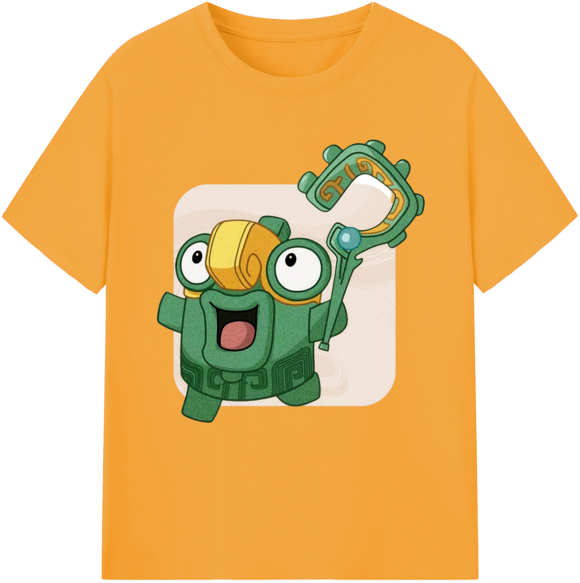 （画像用） Ne Zha 2 ナタ 魔童の大暴れ 綿100％半袖Tシャツ（フロントプリント）