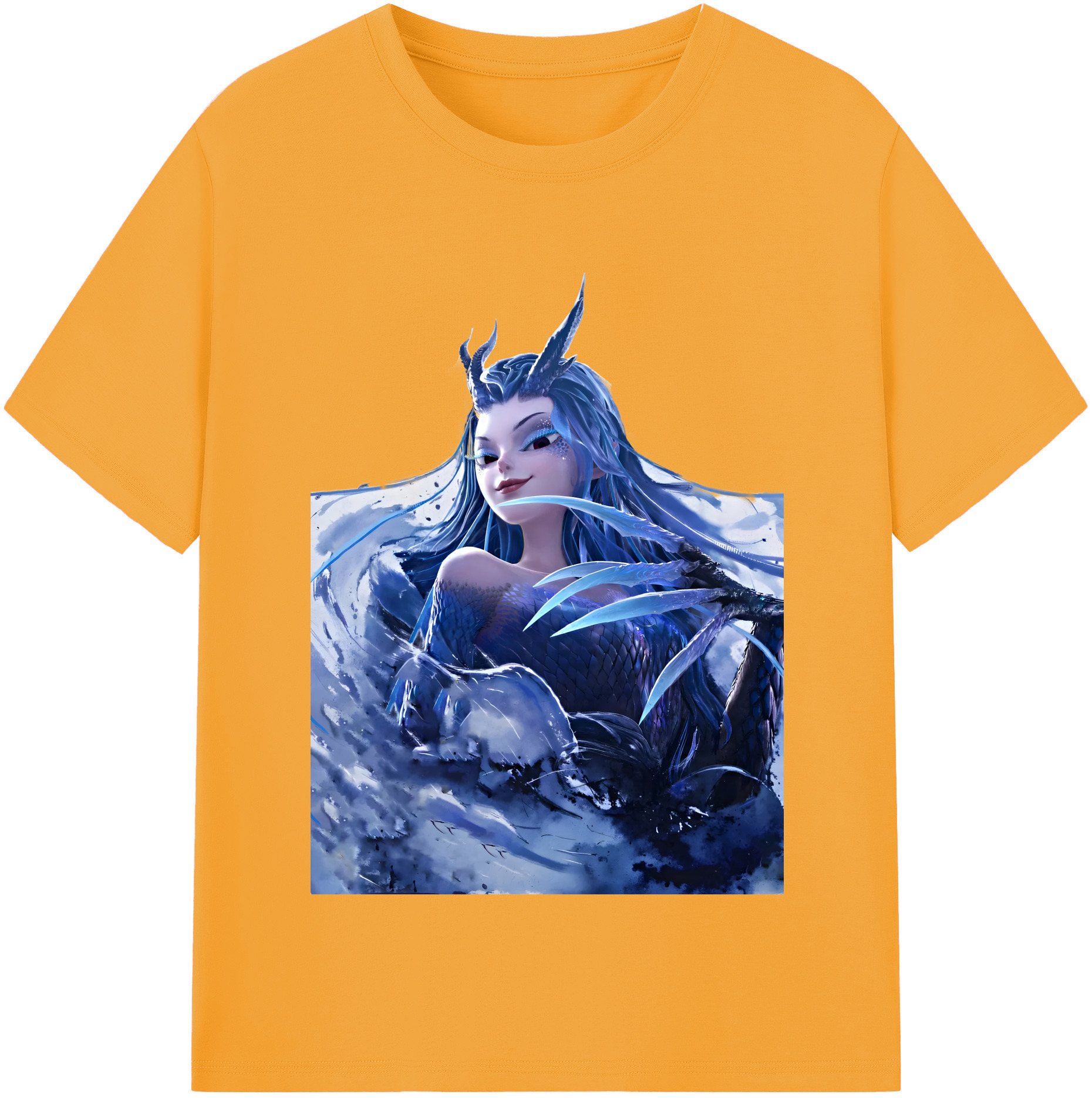 （画像用） Ne Zha 2 ナタ 魔童の大暴れ 綿100％半袖Tシャツ（フロントプリント）