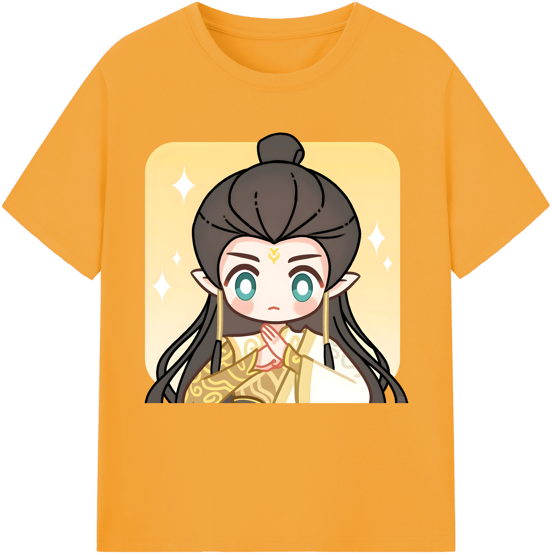 （画像用） Ne Zha 2 ナタ 魔童の大暴れ 綿100％半袖Tシャツ（フロントプリント）
