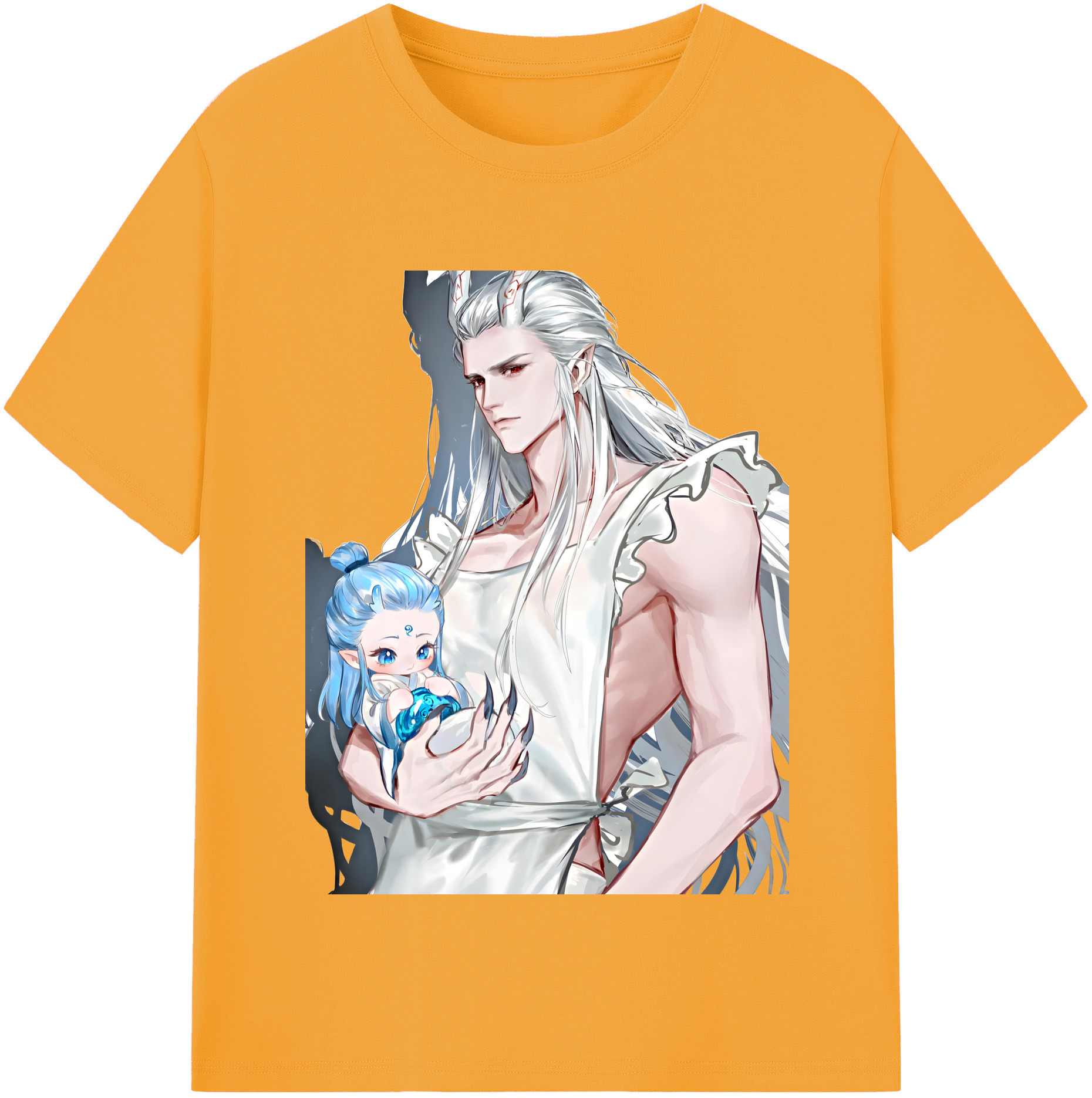（画像用） Ne Zha 2 ナタ 魔童の大暴れ 綿100％半袖Tシャツ（フロントプリント）
