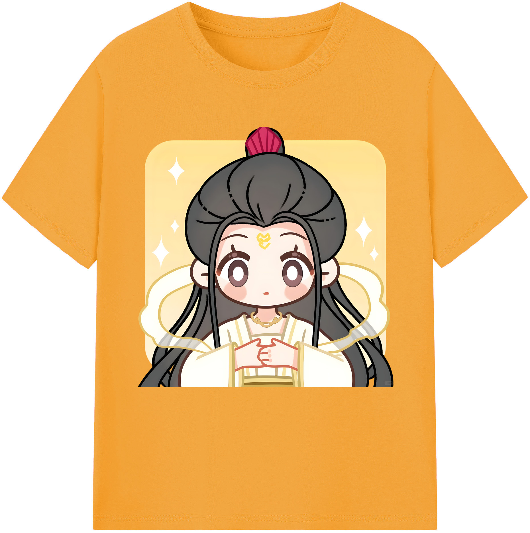 （画像用） Ne Zha 2 ナタ 魔童の大暴れ 綿100％半袖Tシャツ（フロントプリント）