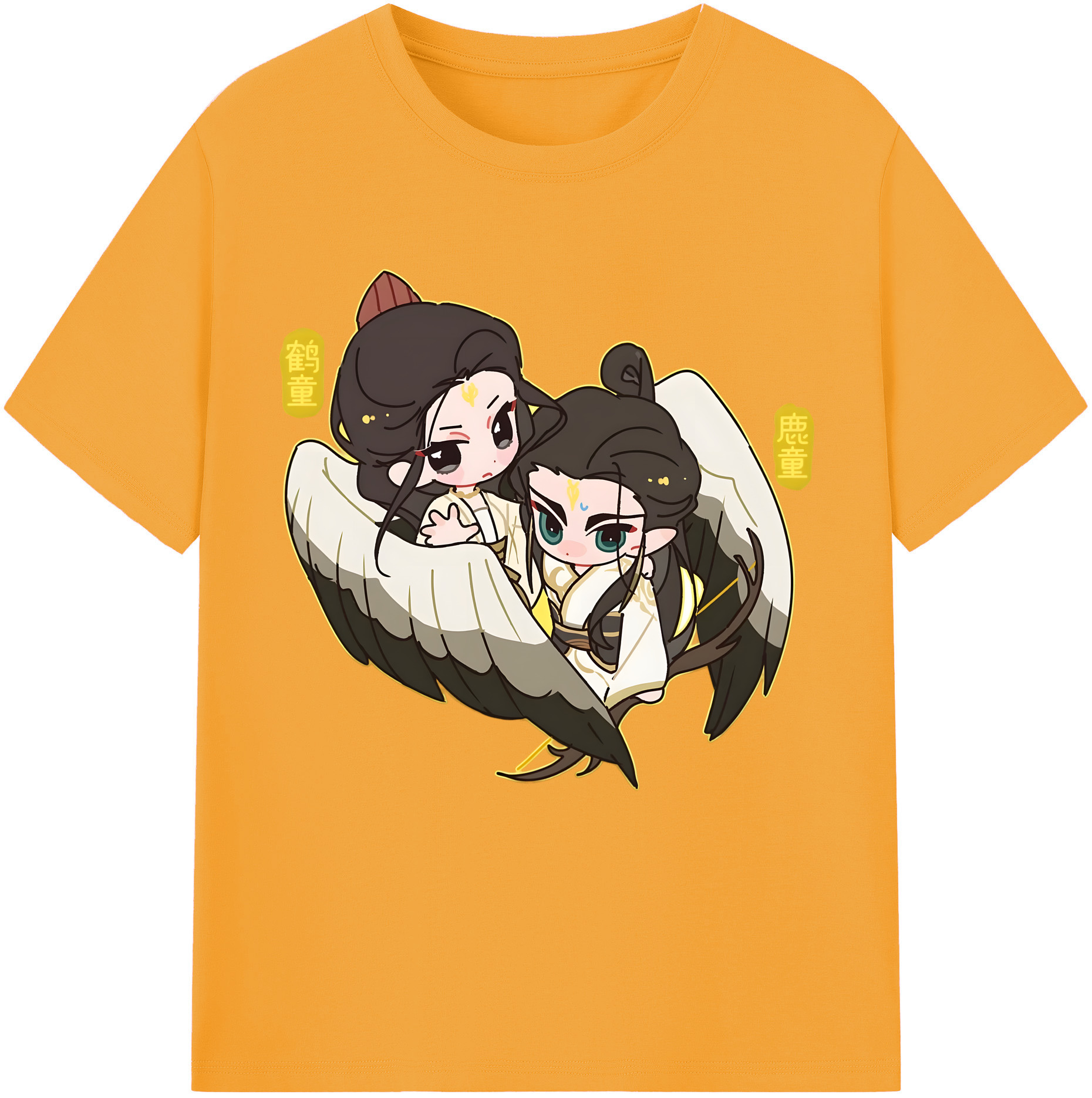 （画像用） Ne Zha 2 ナタ 魔童の大暴れ 綿100％半袖Tシャツ（フロントプリント）