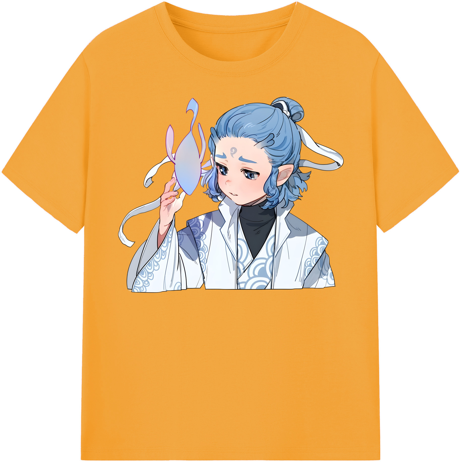 （画像用） Ne Zha 2 ナタ 魔童の大暴れ 綿100％半袖Tシャツ（フロントプリント）
