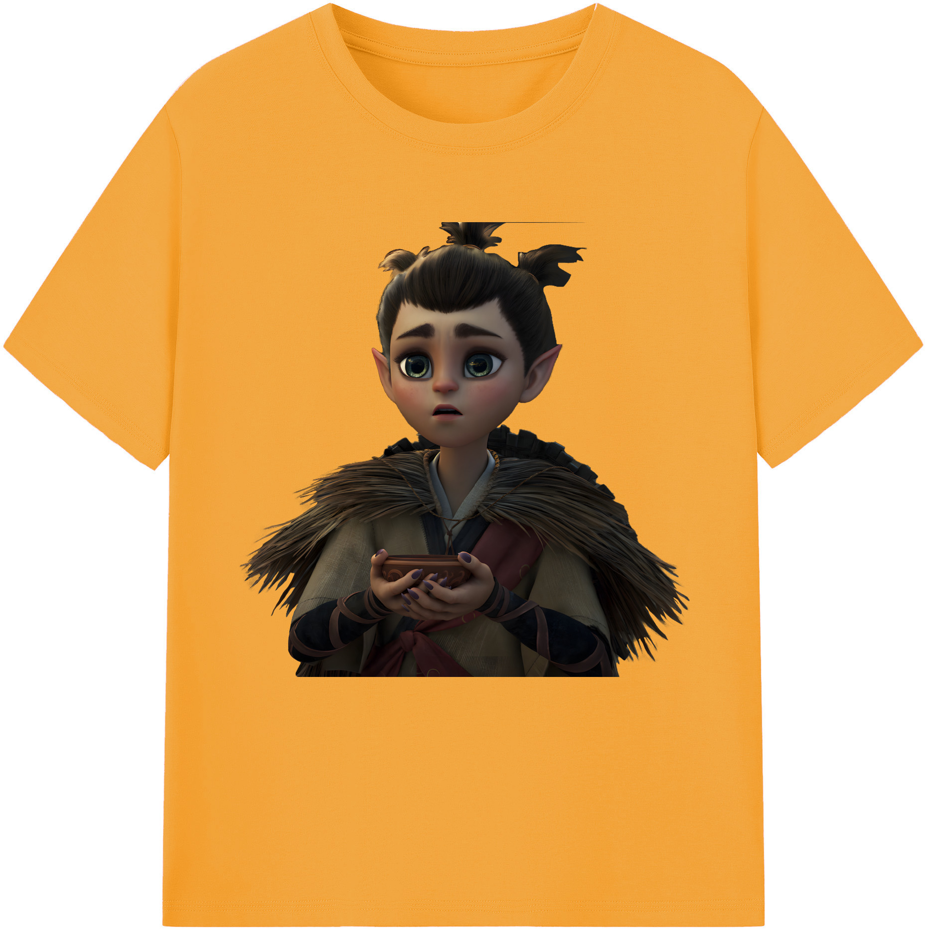 （画像用） Ne Zha 2 ナタ 魔童の大暴れ 綿100％半袖Tシャツ（フロントプリント）