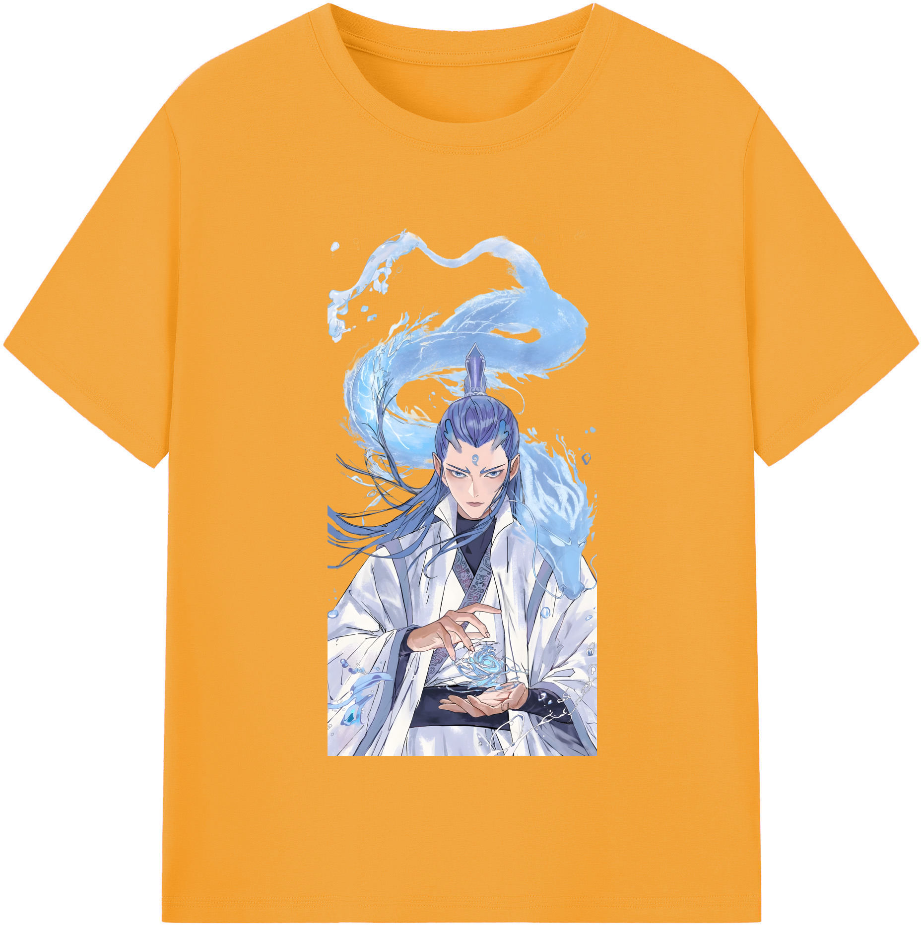 （画像用） Ne Zha 2 ナタ 魔童の大暴れ 綿100％半袖Tシャツ（フロントプリント）
