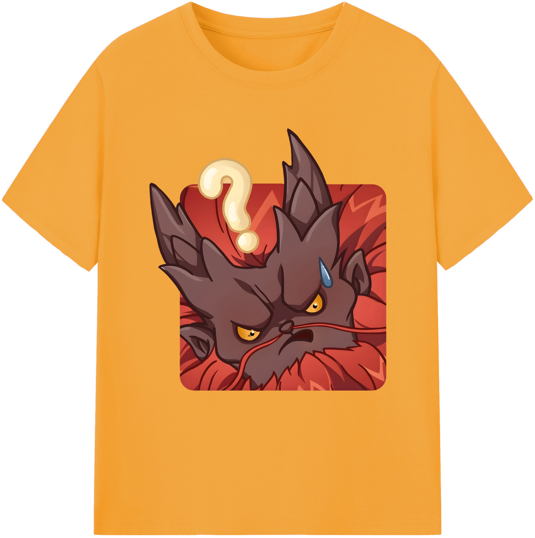 （画像用） Ne Zha 2 ナタ 魔童の大暴れ 綿100％半袖Tシャツ（フロントプリント）