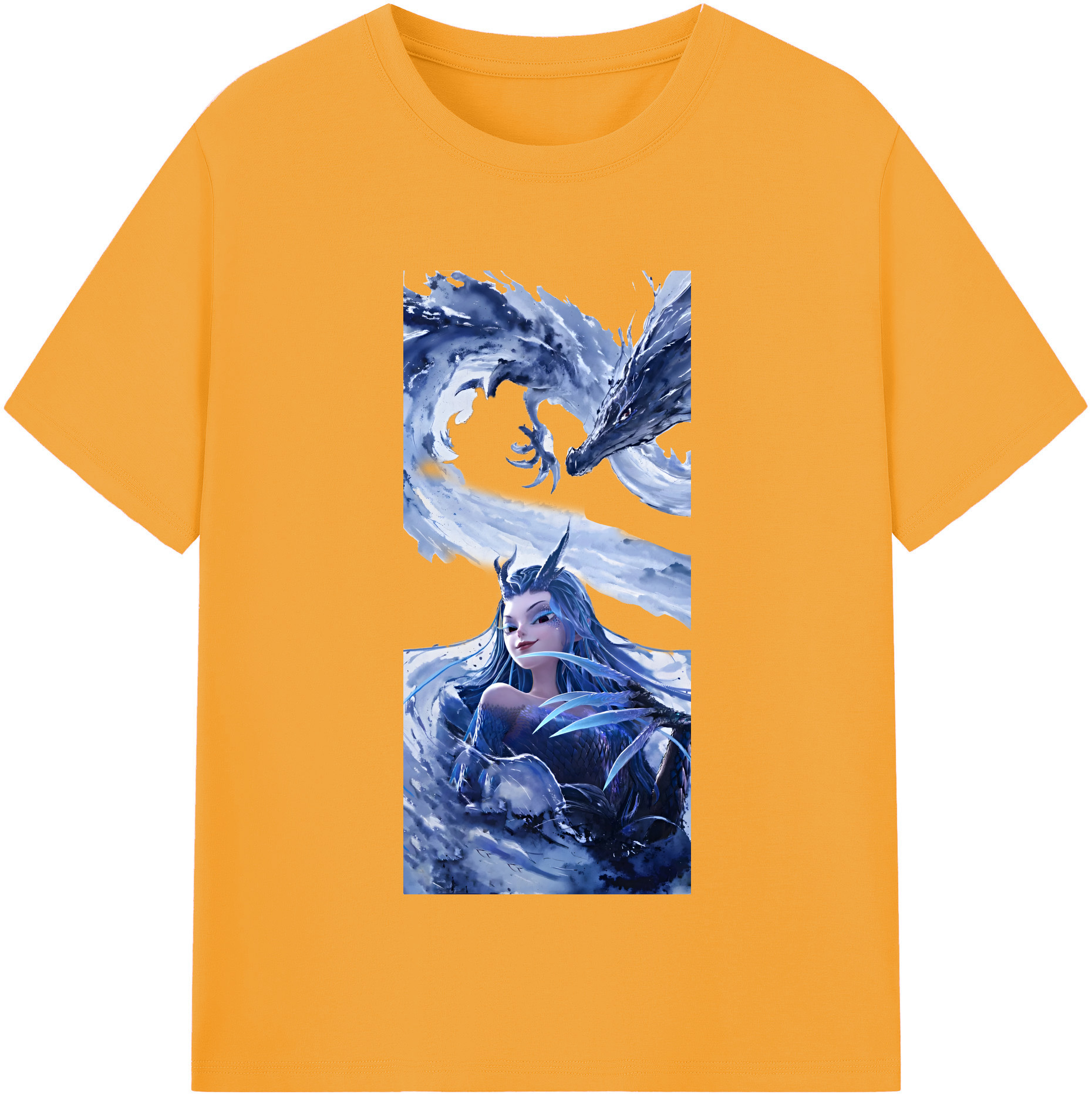 （画像用） Ne Zha 2 ナタ 魔童の大暴れ 綿100％半袖Tシャツ（フロントプリント）