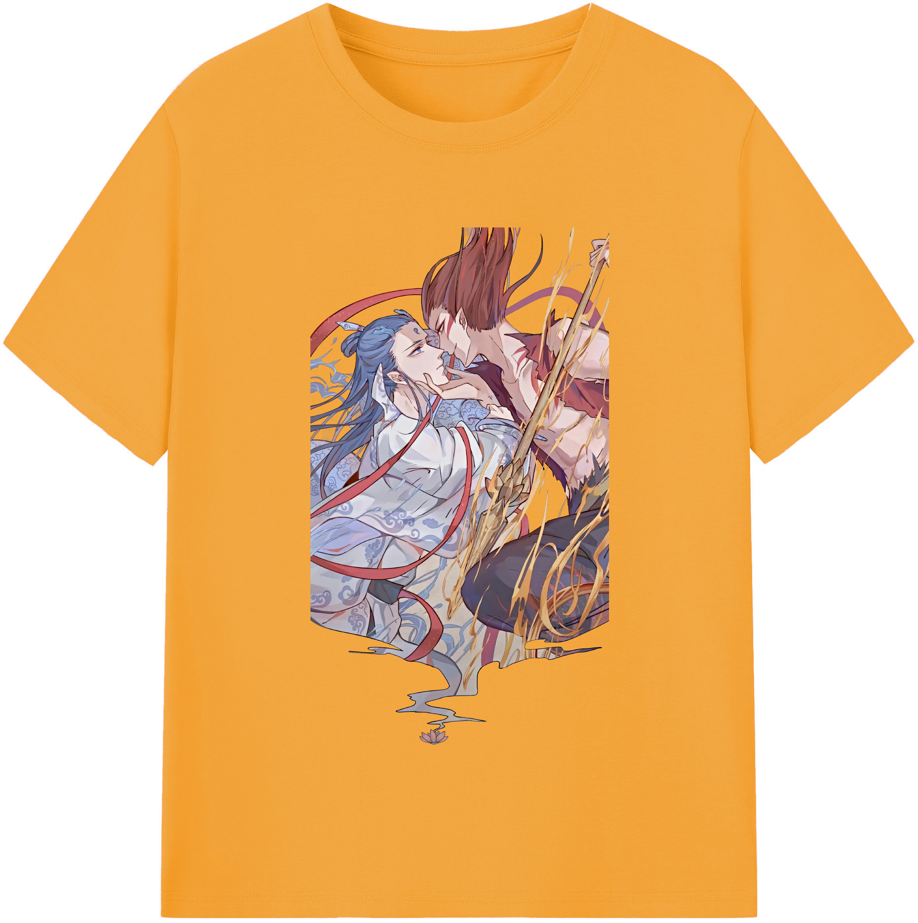 （画像用） Ne Zha 2 ナタ 魔童の大暴れ 綿100％半袖Tシャツ（フロントプリント）