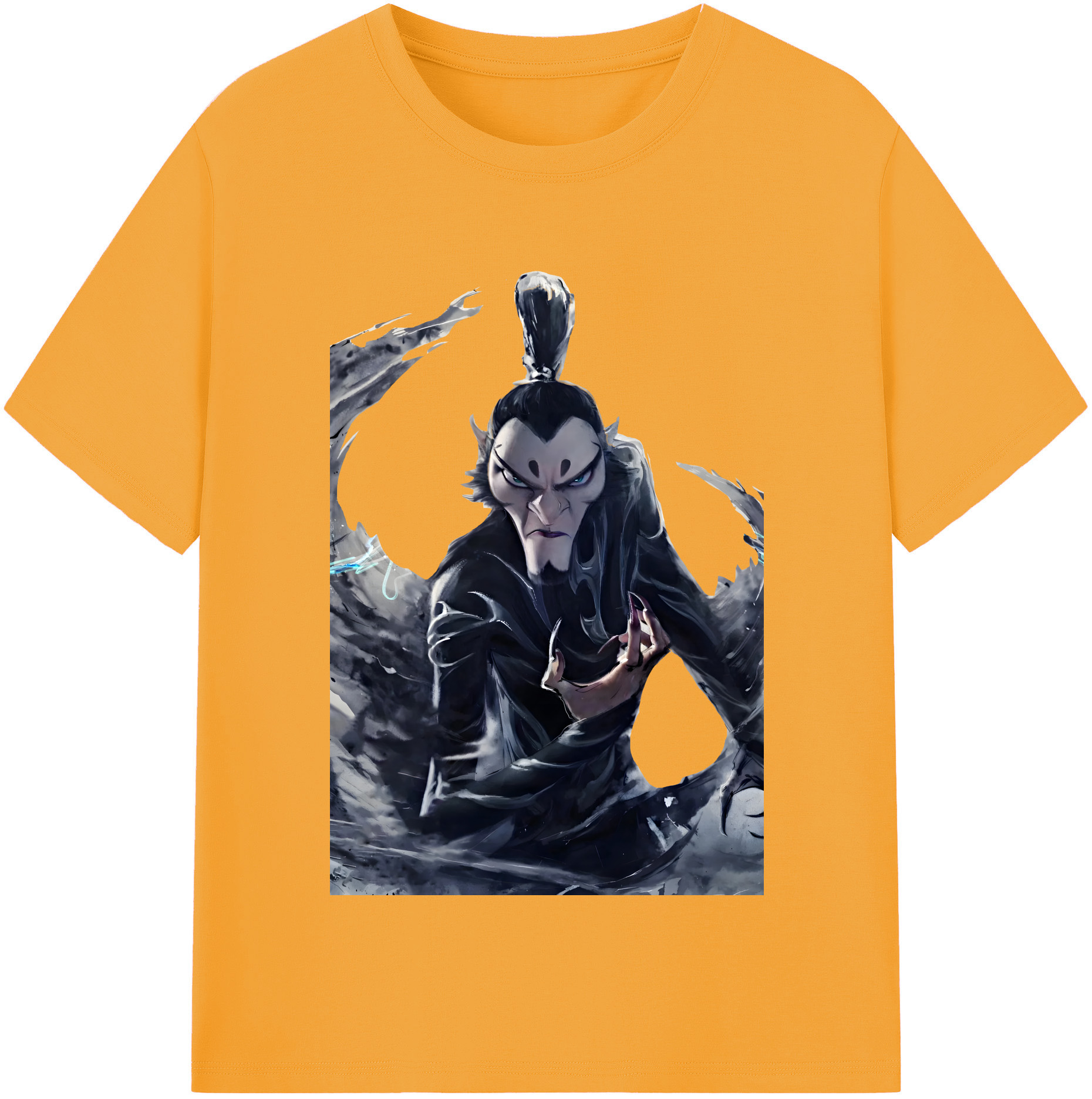 （画像用） Ne Zha 2 ナタ 魔童の大暴れ 綿100％半袖Tシャツ（フロントプリント）