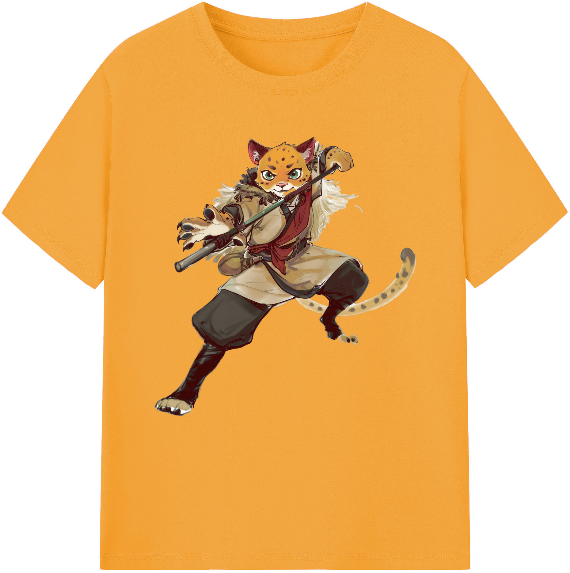 （画像用） Ne Zha 2 ナタ 魔童の大暴れ 綿100％半袖Tシャツ（フロントプリント）