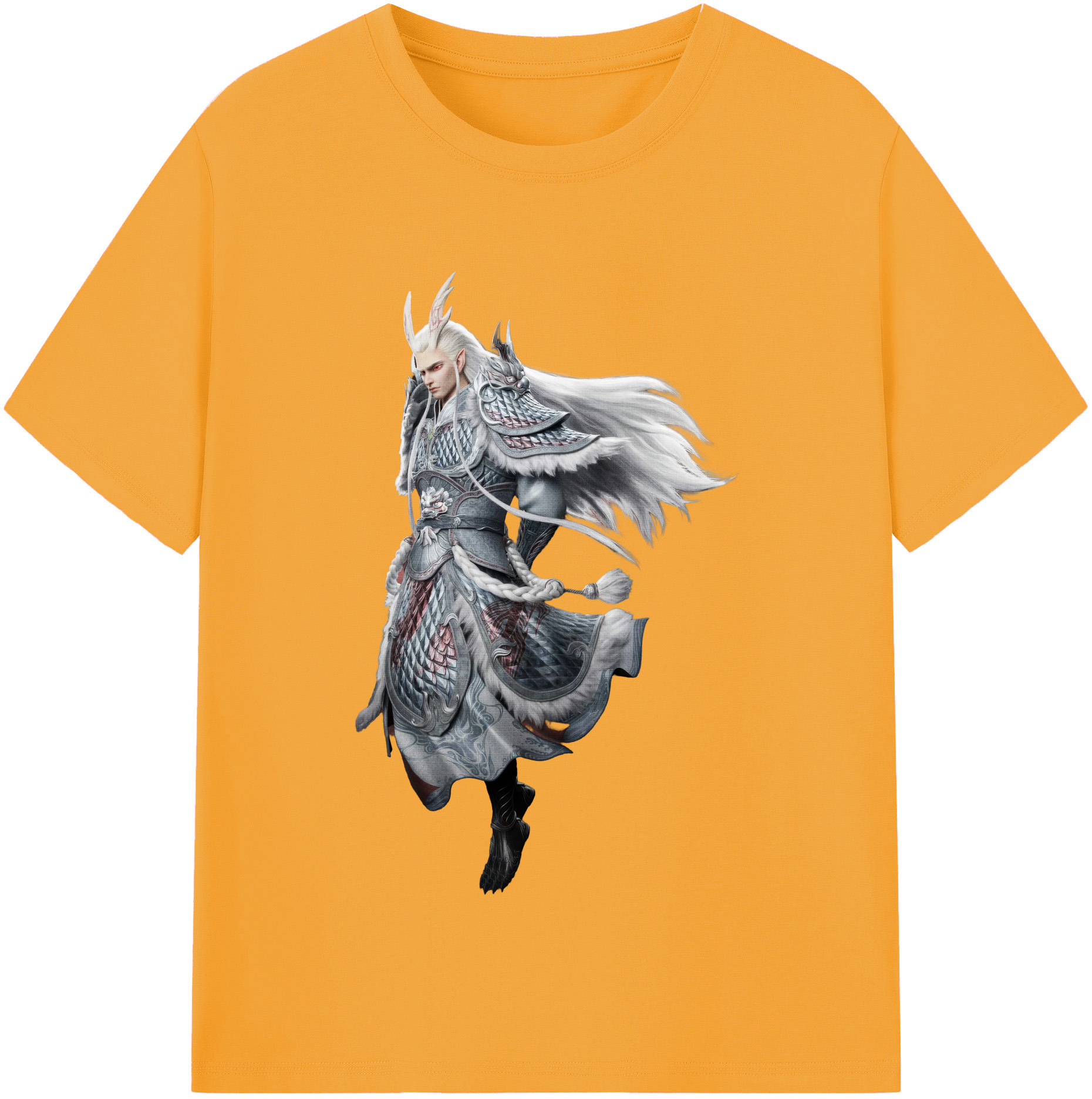 （画像用） Ne Zha 2 ナタ 魔童の大暴れ 綿100％半袖Tシャツ（フロントプリント）