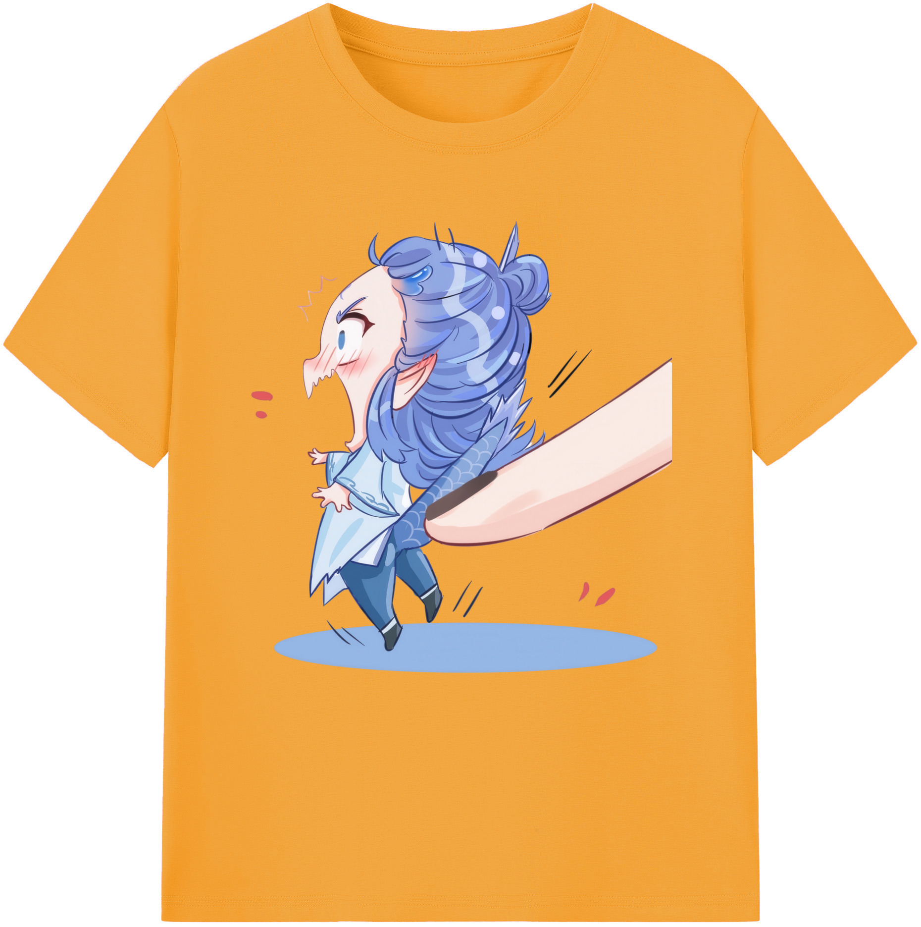 （画像用） Ne Zha 2 ナタ 魔童の大暴れ 綿100％半袖Tシャツ（フロントプリント）