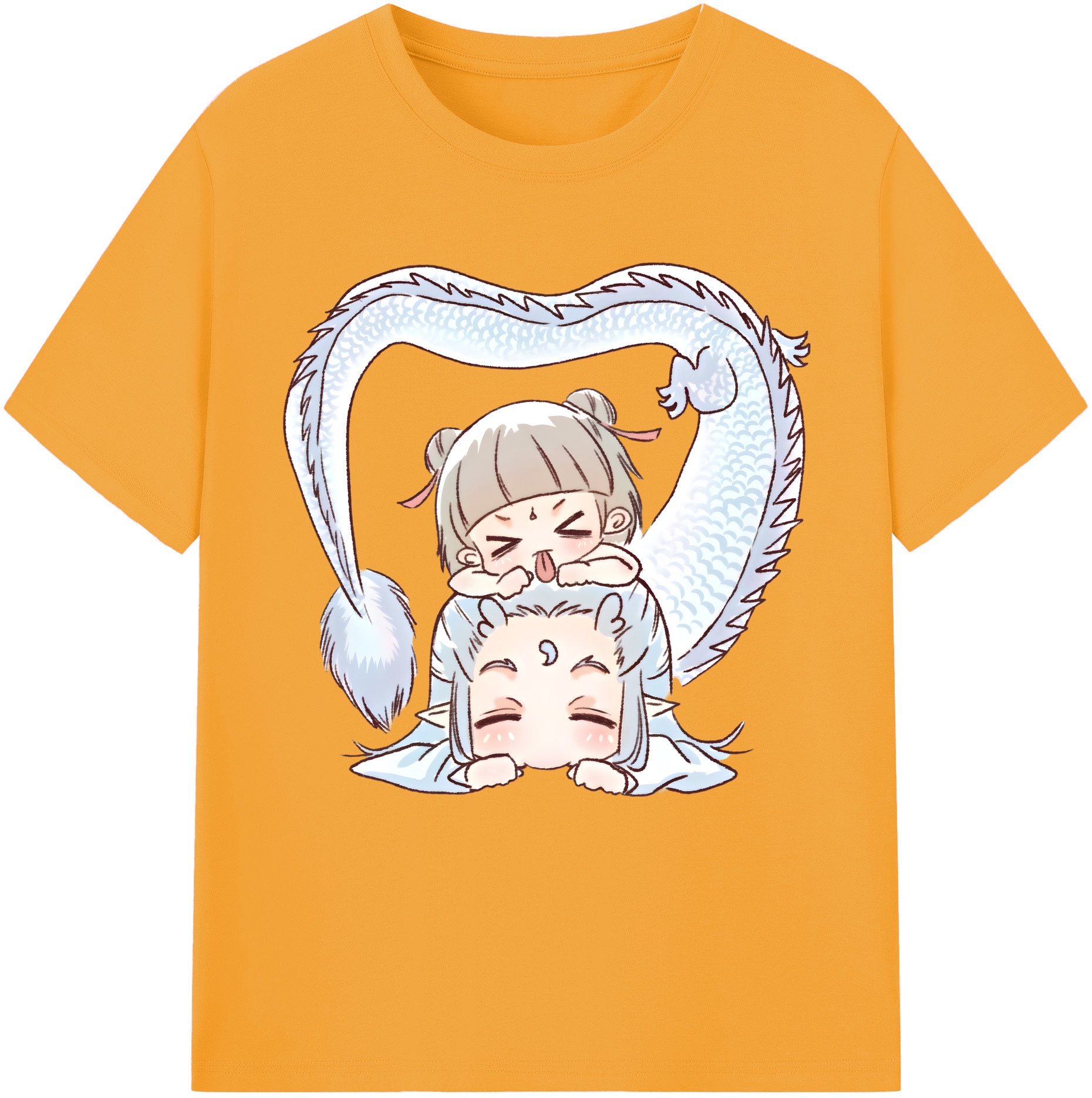 （画像用） Ne Zha 2 ナタ 魔童の大暴れ 綿100％半袖Tシャツ（フロントプリント）