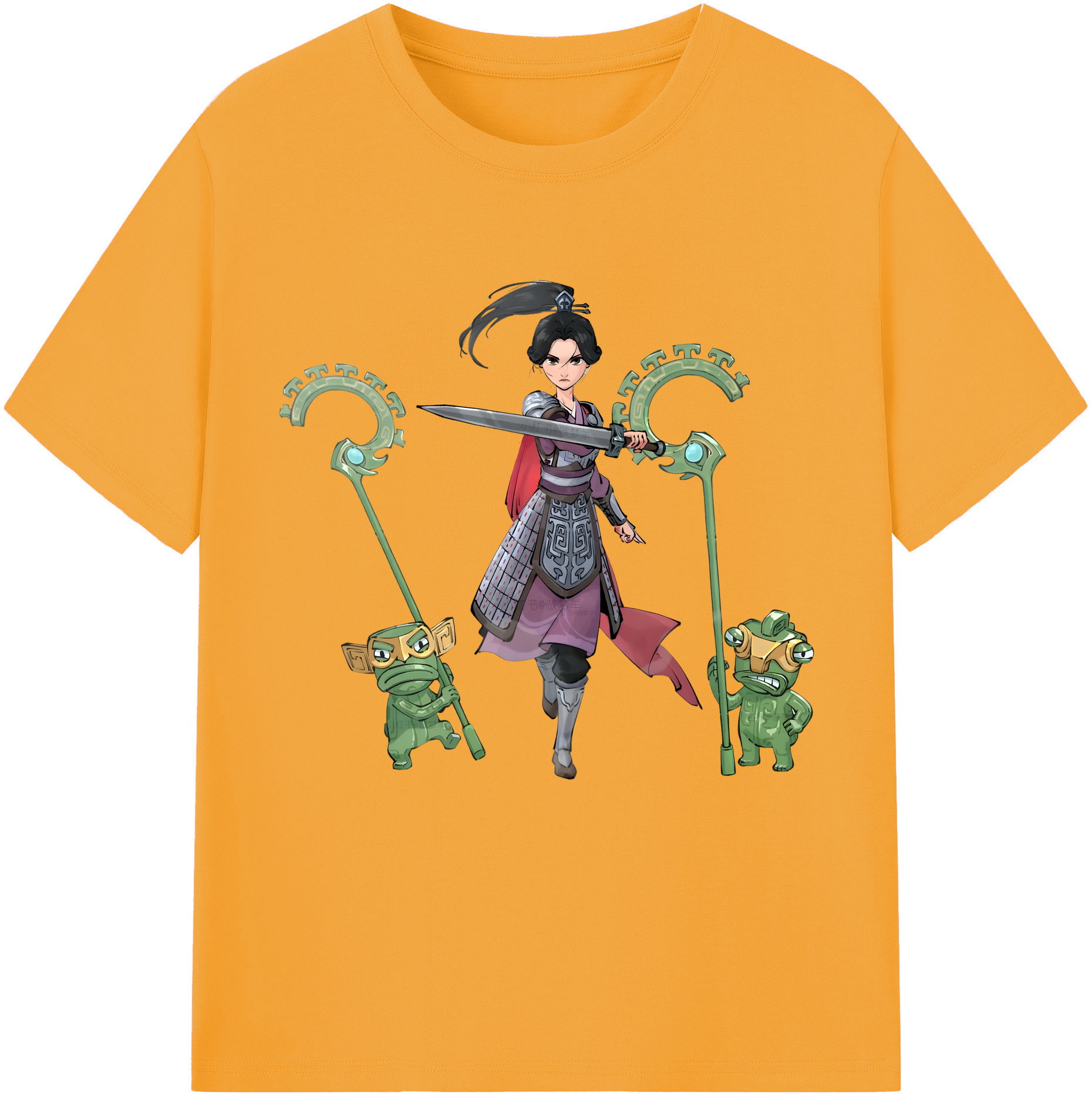 （画像用） Ne Zha 2 ナタ 魔童の大暴れ 綿100％半袖Tシャツ（フロントプリント）