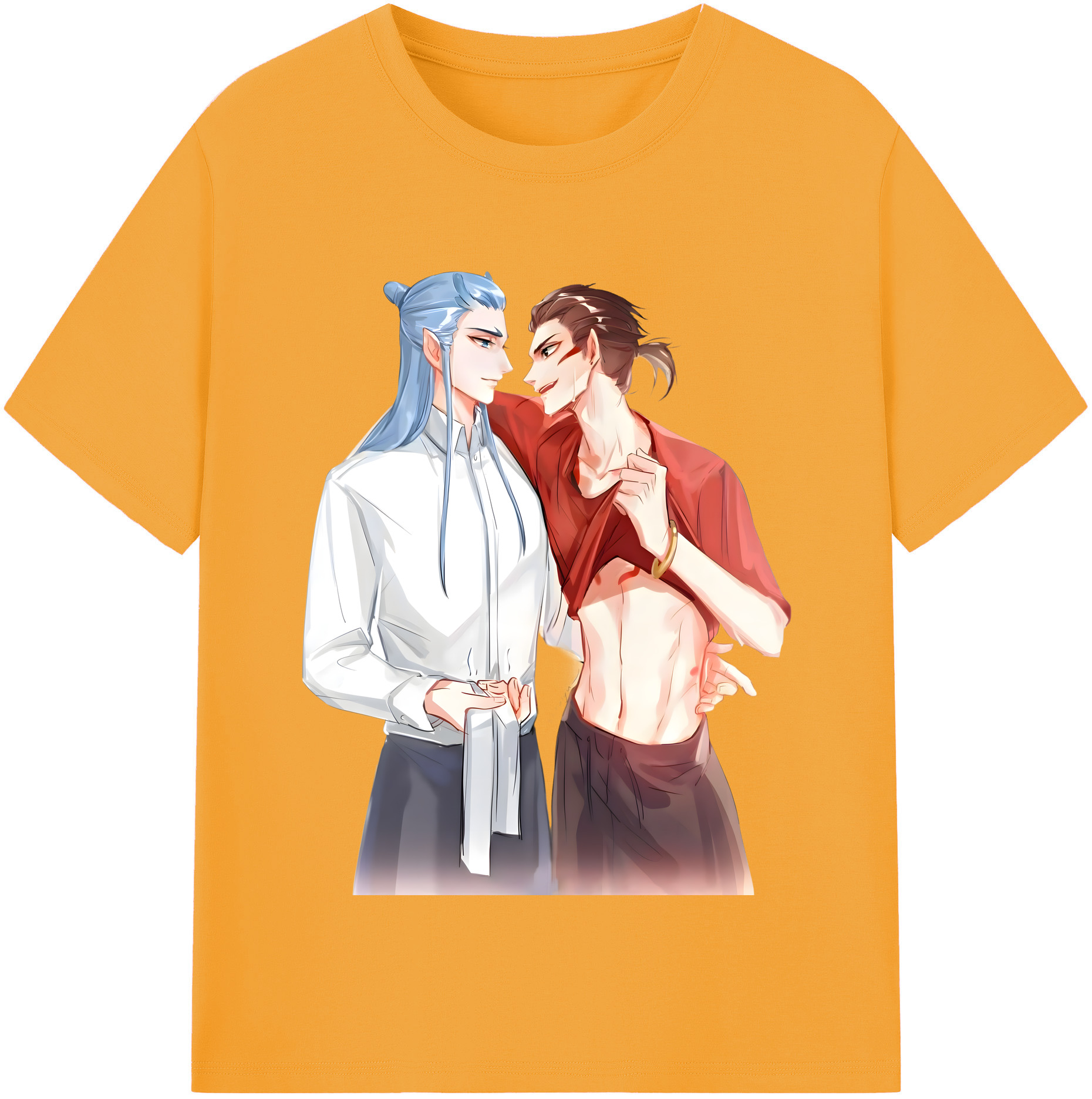 （画像用） Ne Zha 2 ナタ 魔童の大暴れ 綿100％半袖Tシャツ（フロントプリント）